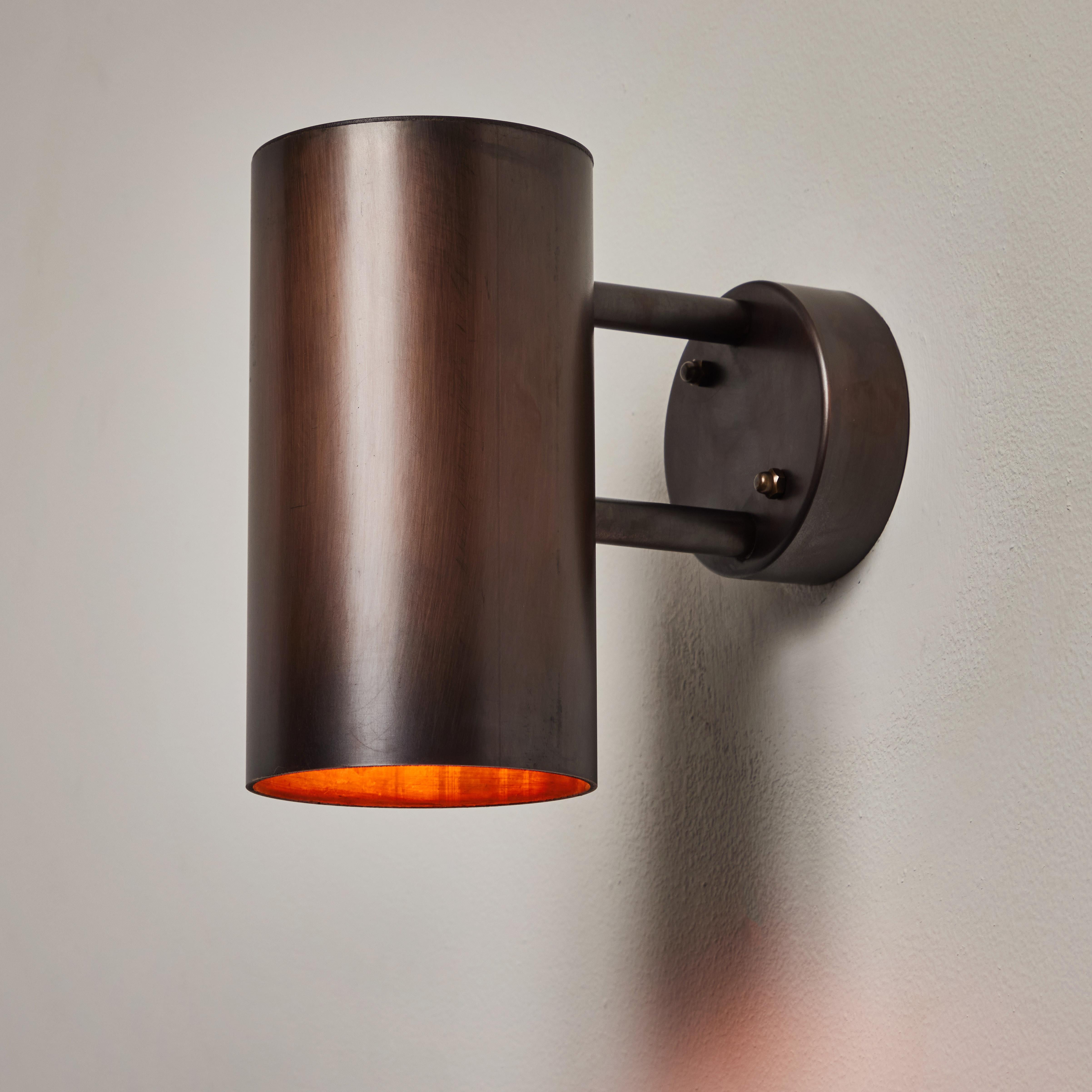 Hans-Agne Jakobsson C627/110 'Rulle' Brown Patinated Outdoor Sconce For Sale 1