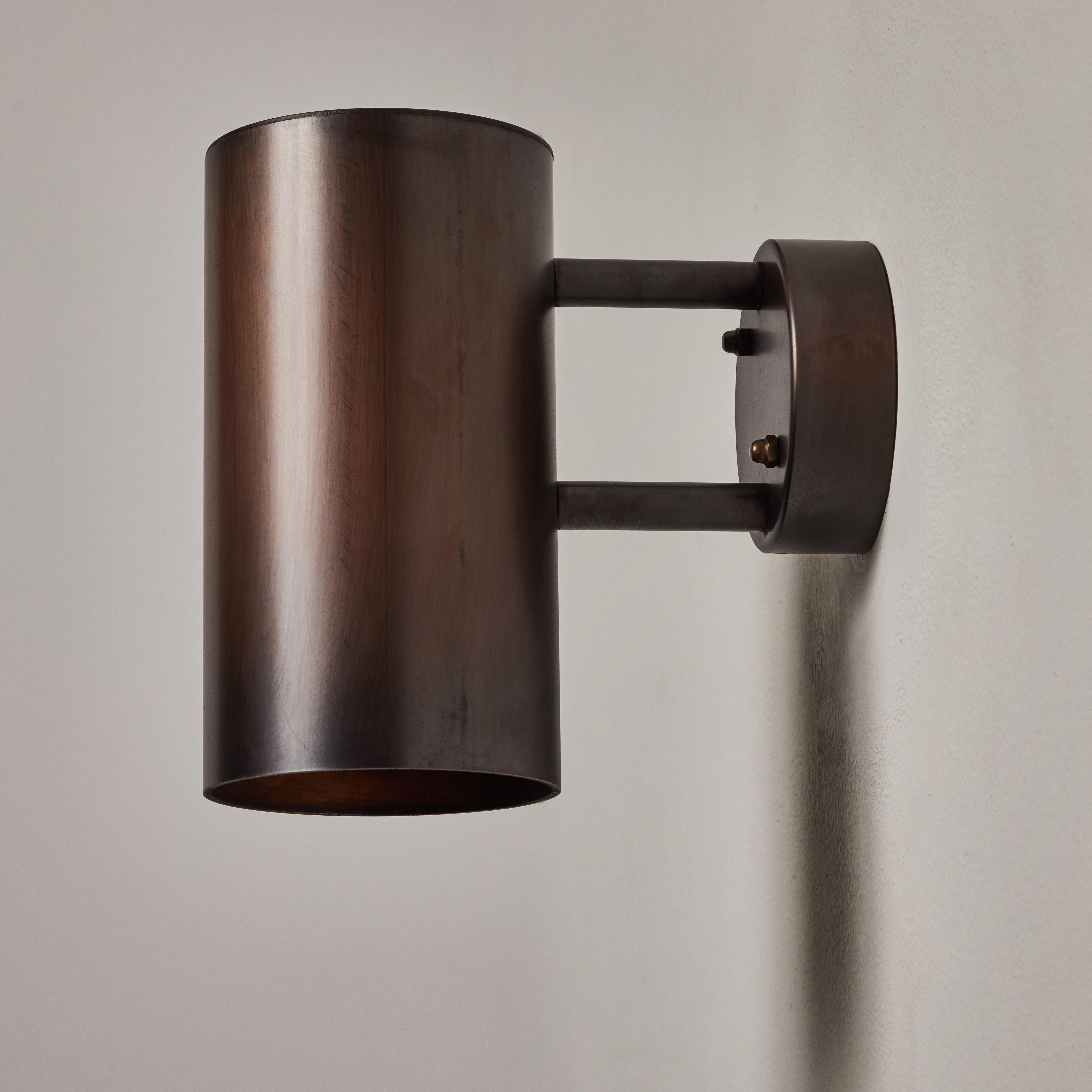 Hans-Agne Jakobsson C627/110 'Rulle' Brown Patinated Outdoor Sconce For Sale 2
