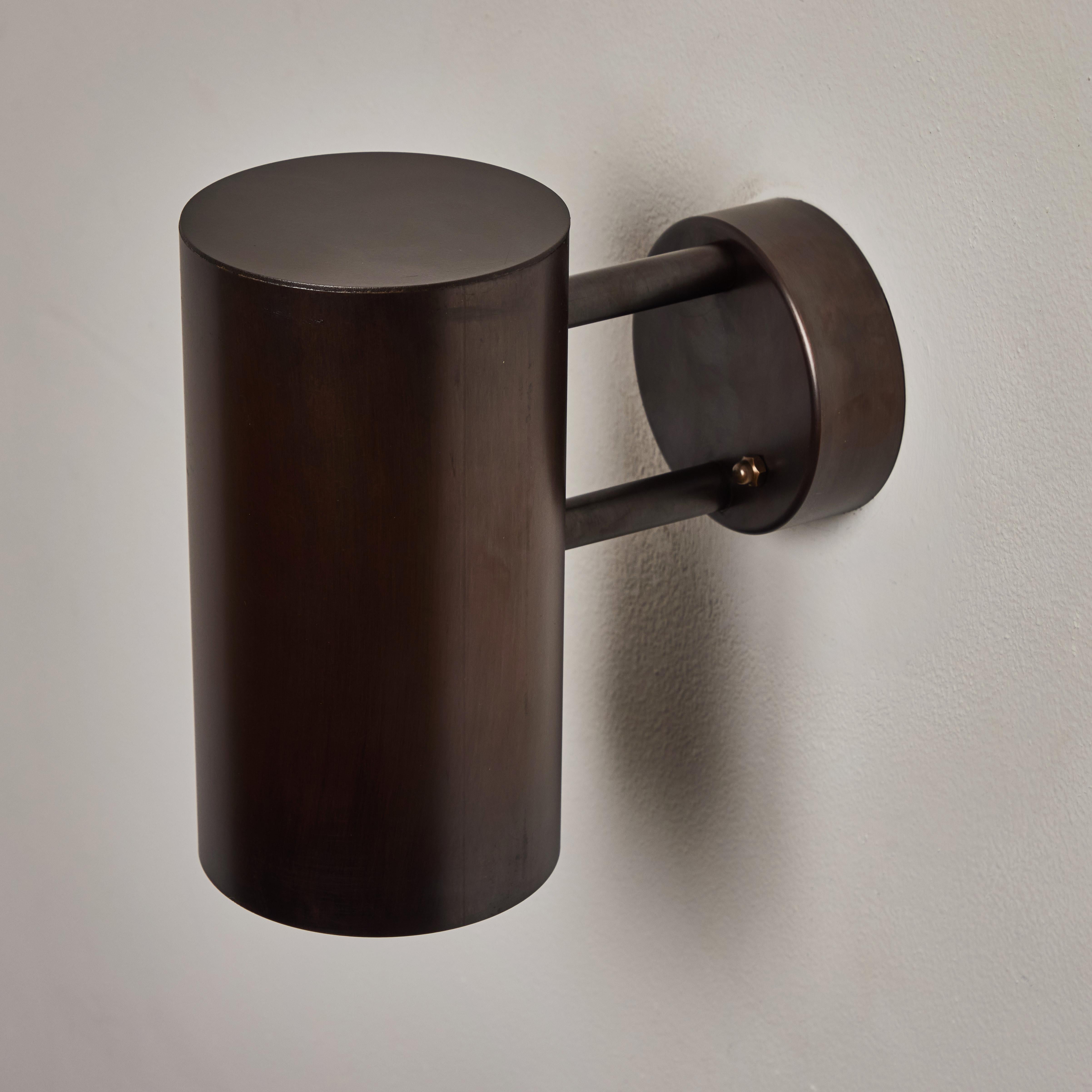 Hans-Agne Jakobsson C627/110 'Rulle' Brown Patinated Outdoor Sconce For Sale 3