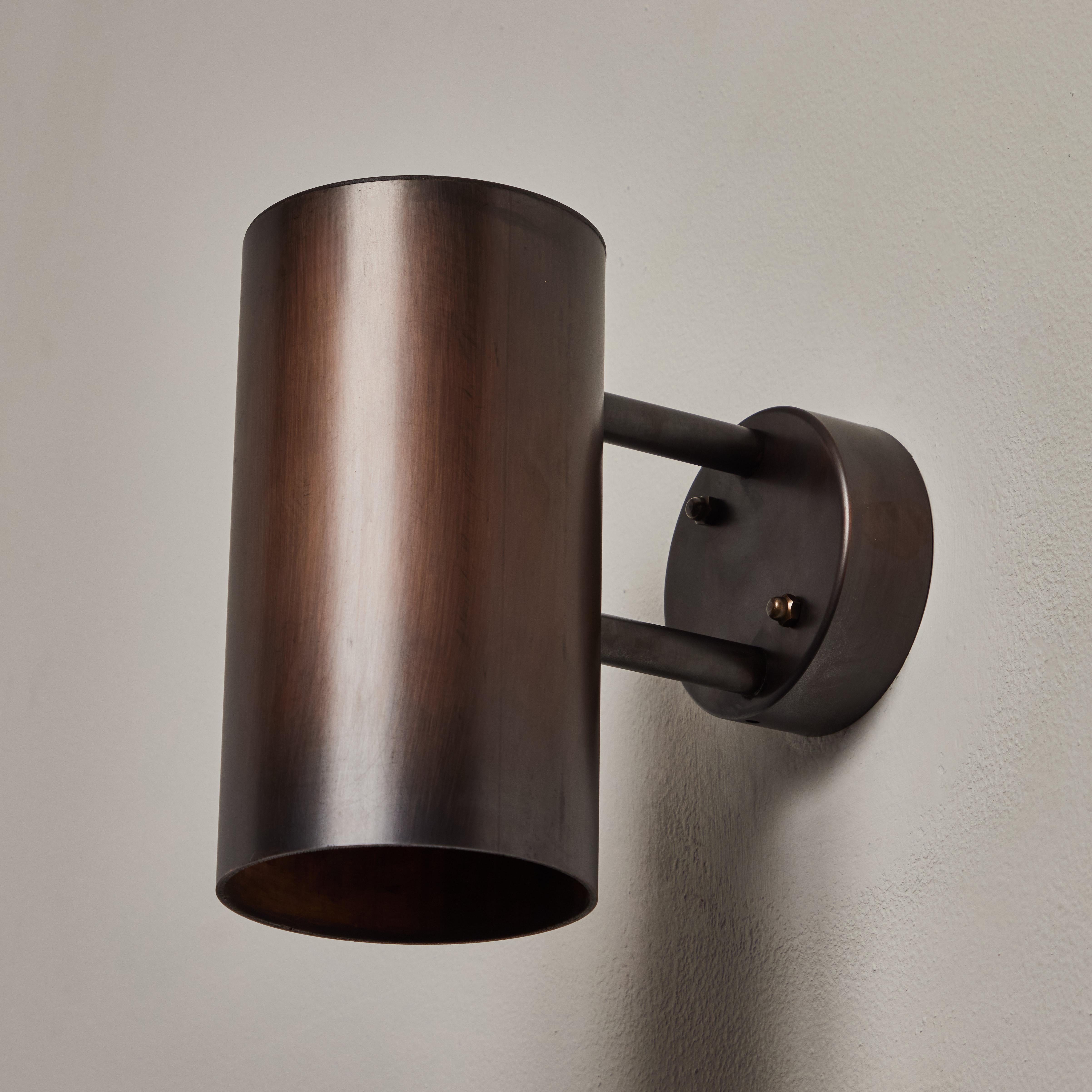 Hans-Agne Jakobsson C627/110 'Rulle' Brown Patinated Outdoor Sconce For Sale 5