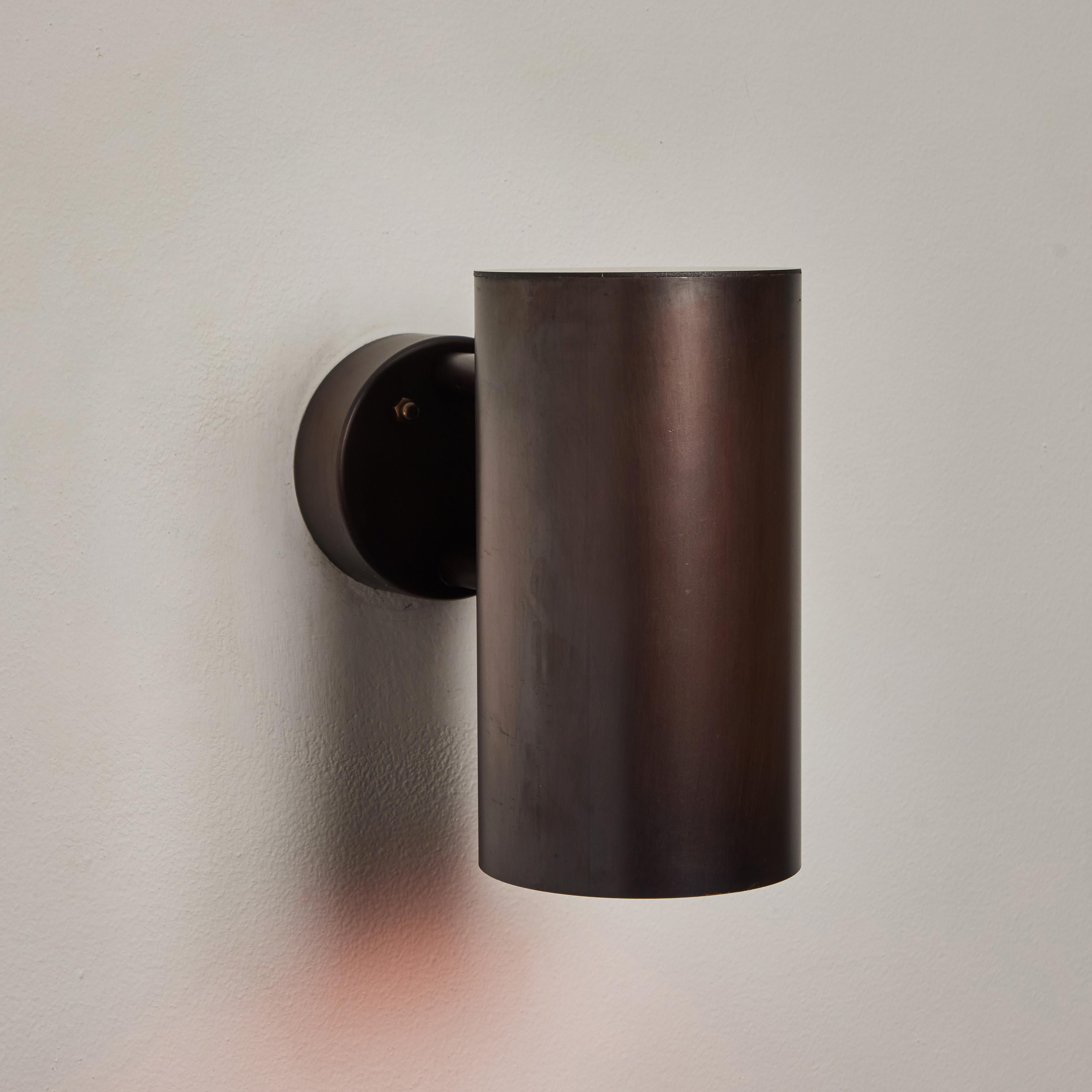 Hans-Agne Jakobsson C627/110 'Rulle' Brown Patinated Outdoor Sconce For Sale 7