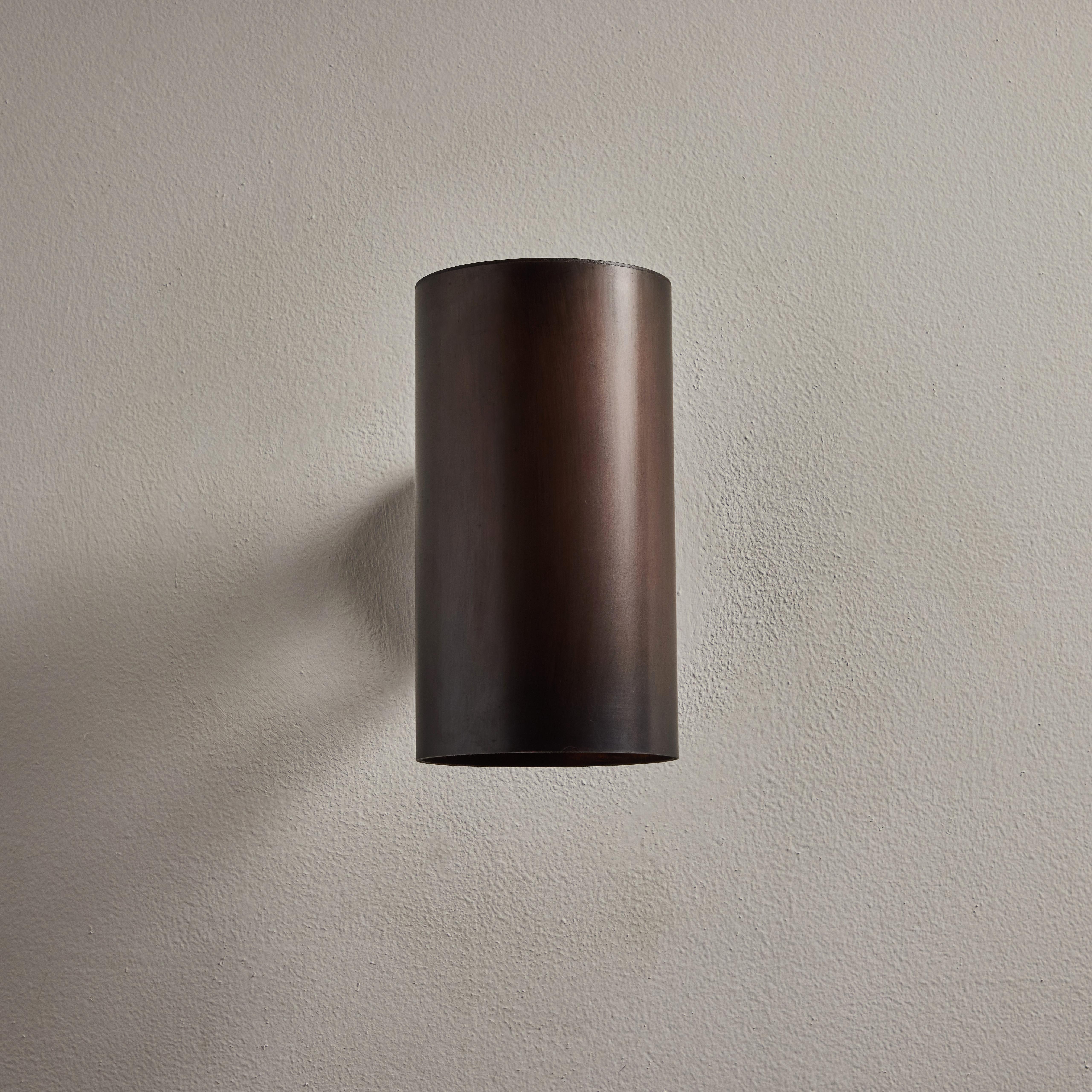 Swedish Hans-Agne Jakobsson C627/110 'Rulle' Brown Patinated Outdoor Sconce For Sale