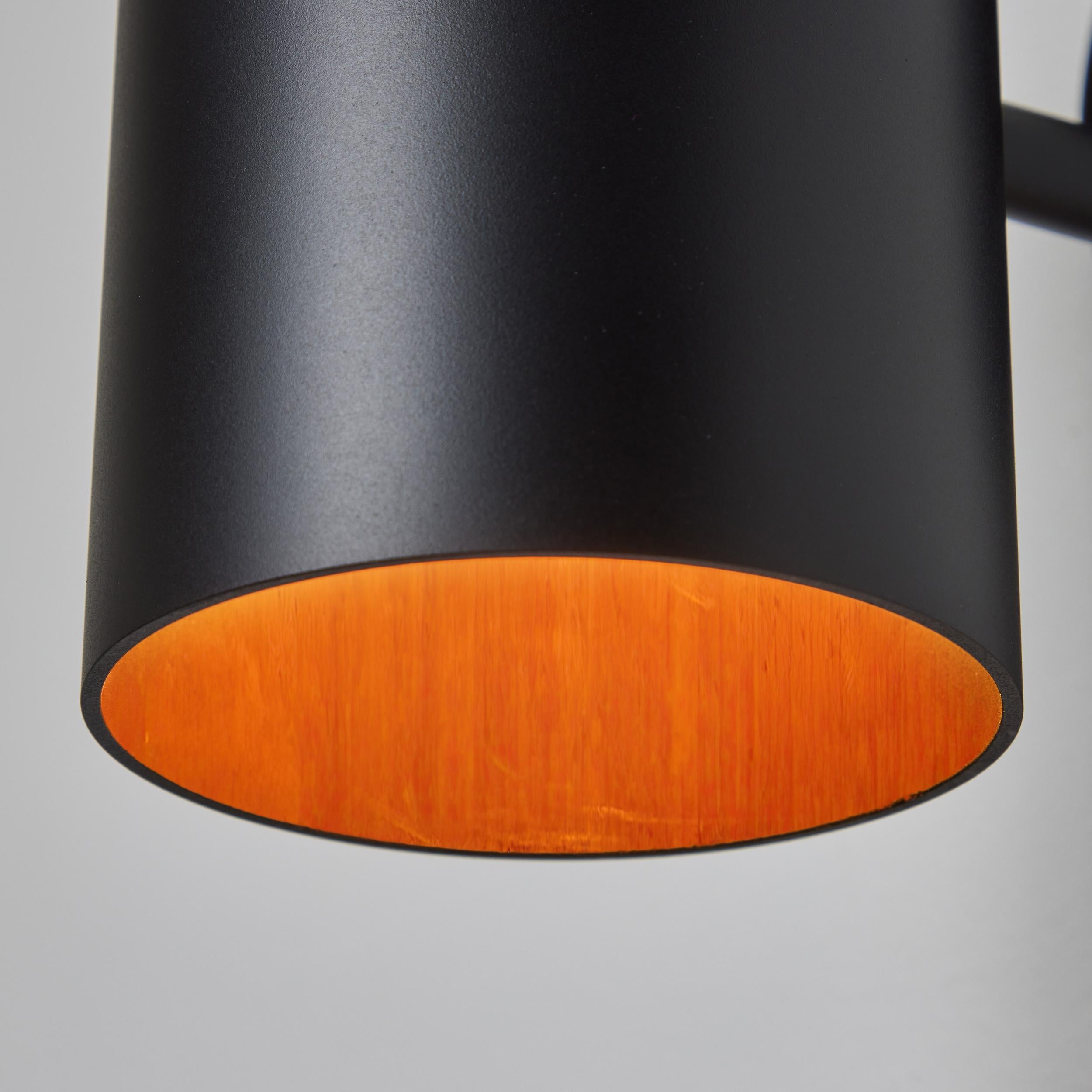 Medium Hans-Agne Jakobsson C627/110 'Rulle' Outdoor Sconce in Black For Sale 4