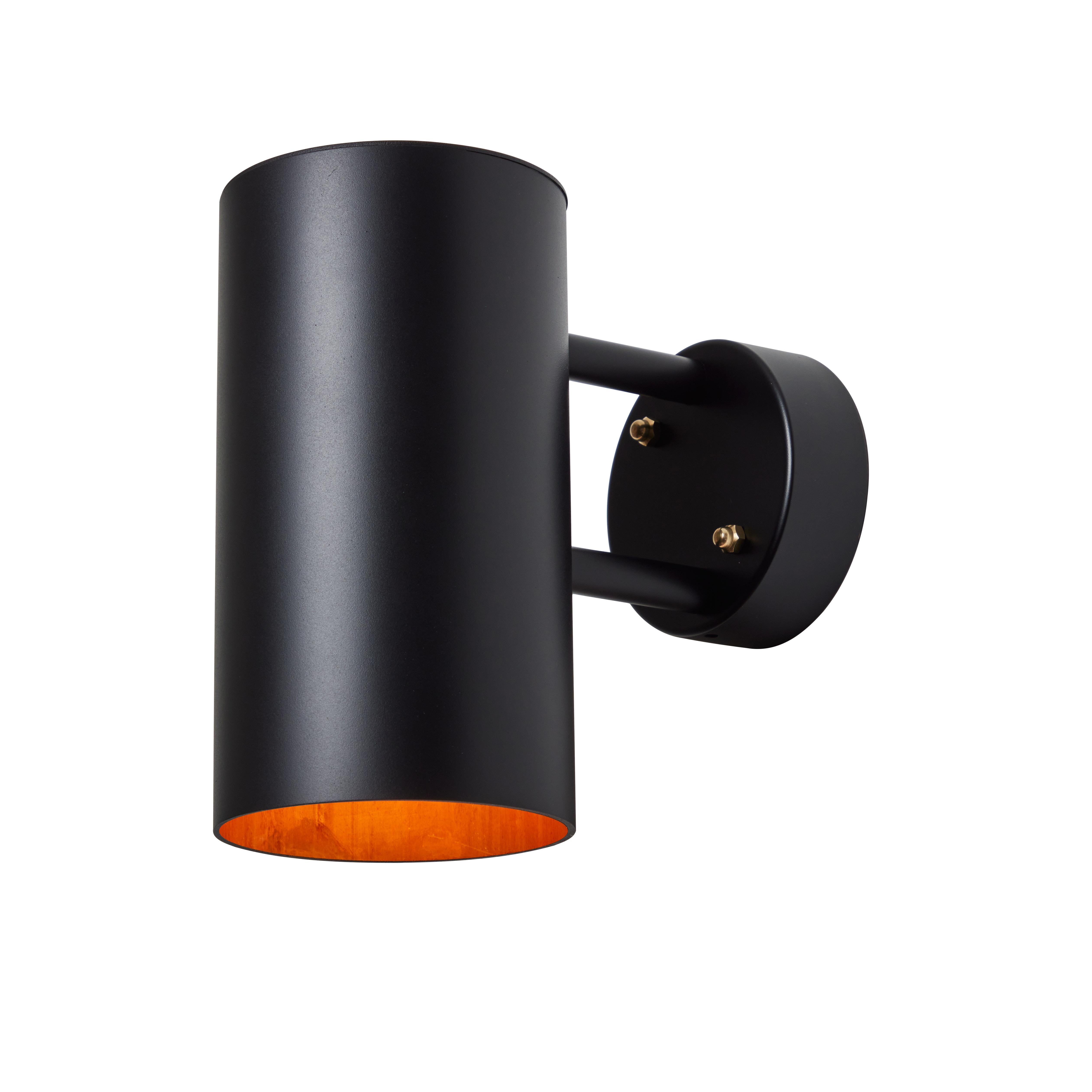 Hans-Agne Jakobsson C627/110 'Rulle' Outdoor Sconce in Black For Sale 3