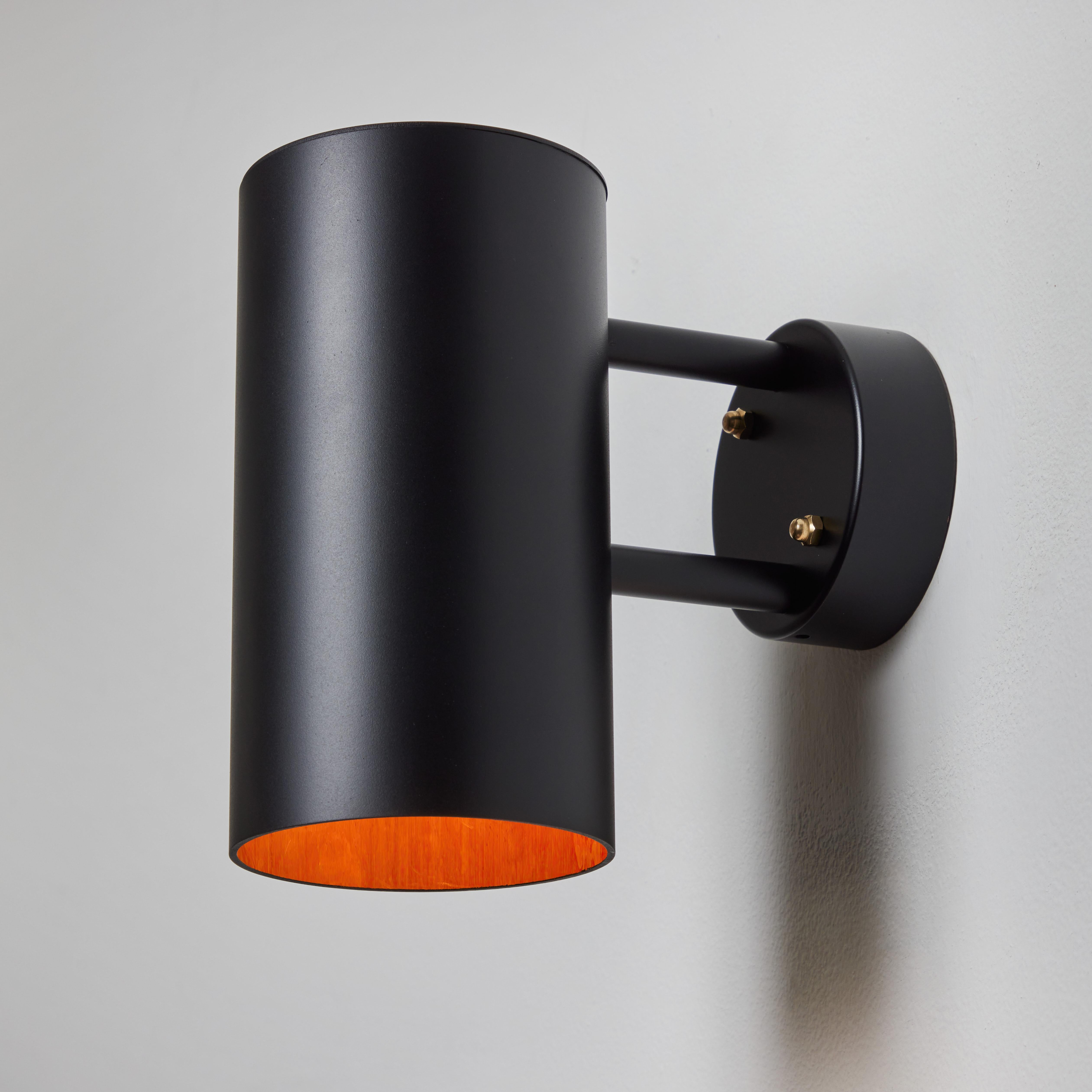 Hans-Agne Jakobsson C627/110 'Rulle' Outdoor Sconce in Black In New Condition For Sale In Glendale, CA