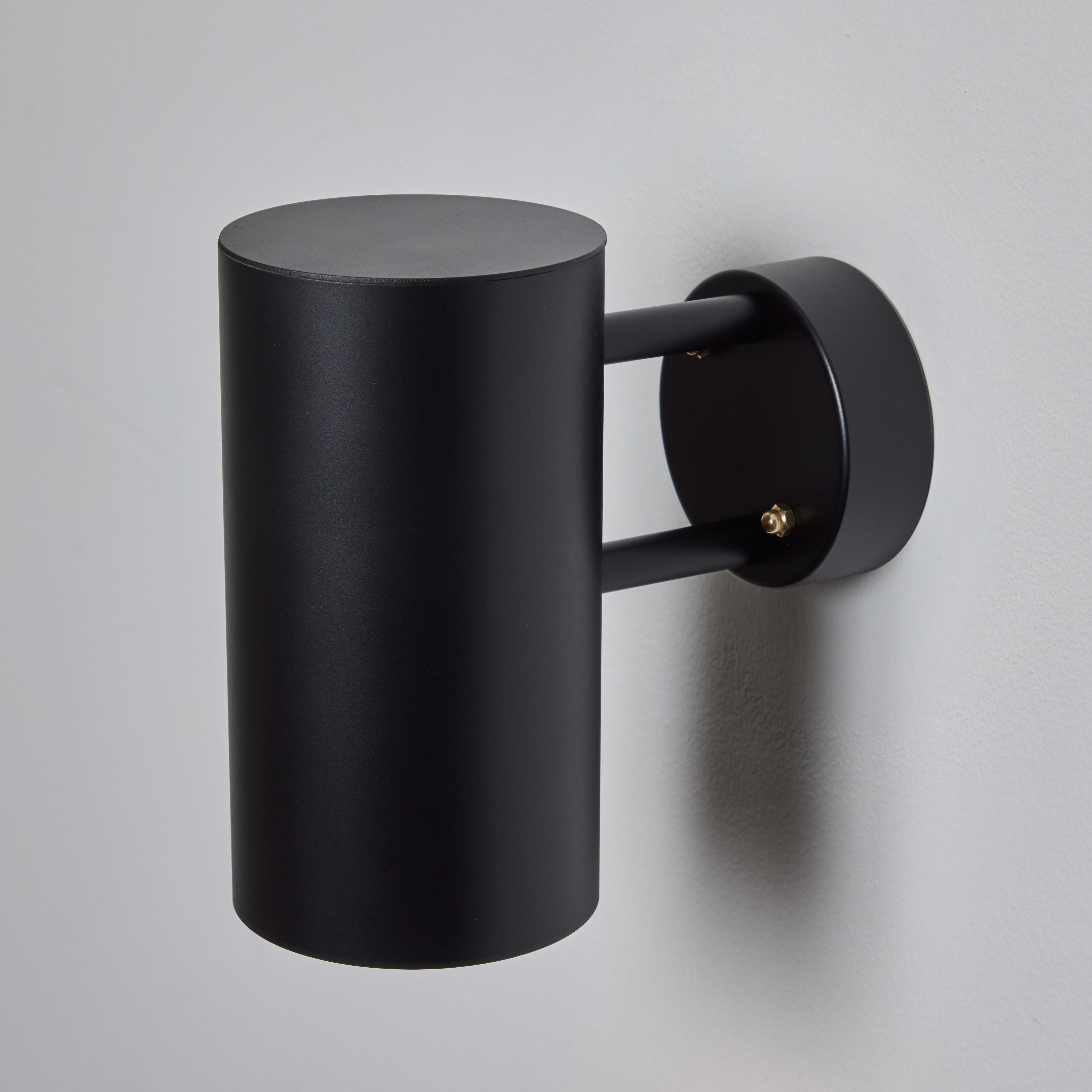 Contemporary Hans-Agne Jakobsson C627/110 'Rulle' Outdoor Sconce in Black For Sale
