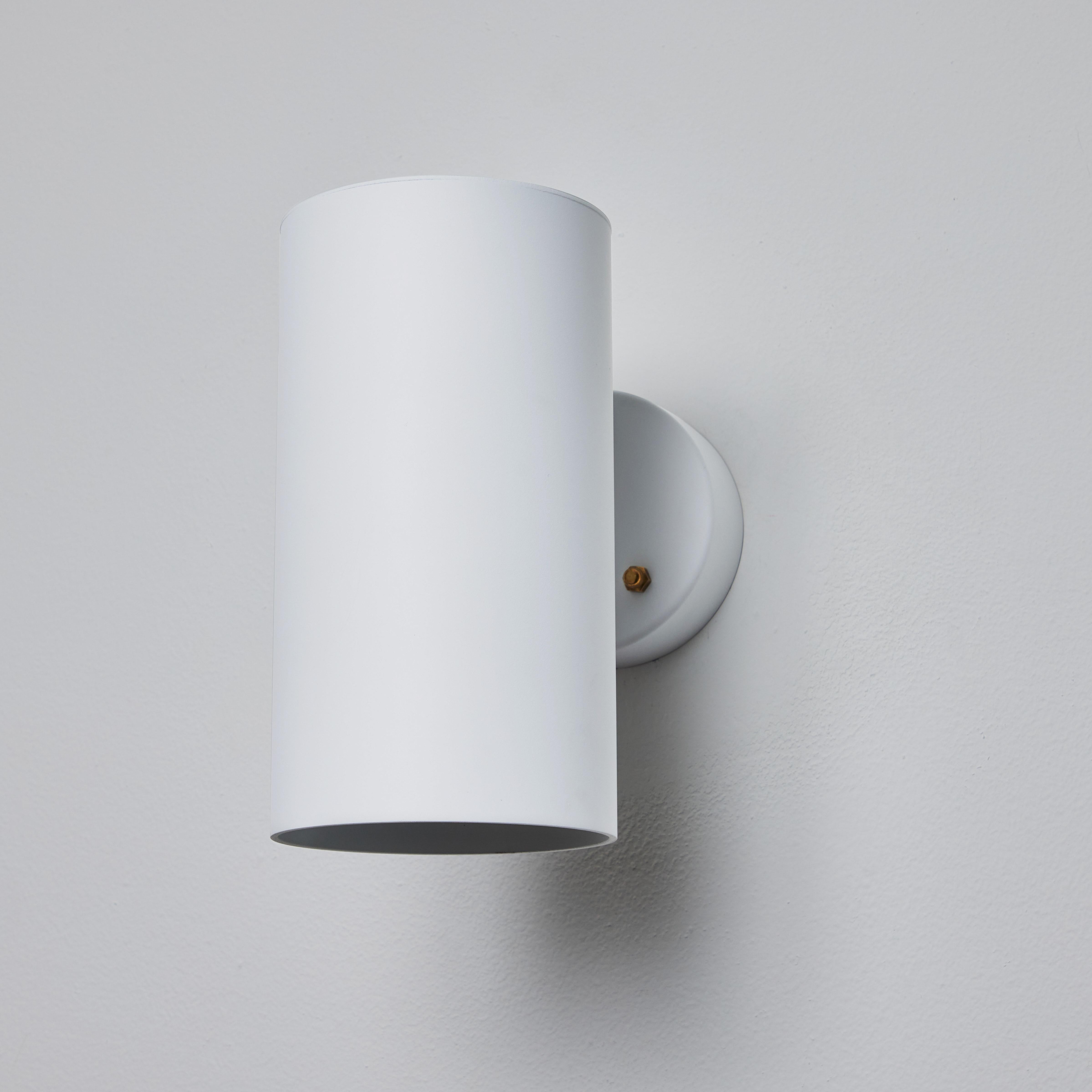 Metal Hans-Agne Jakobsson C627/110 'Rulle' Outdoor Sconce in White For Sale