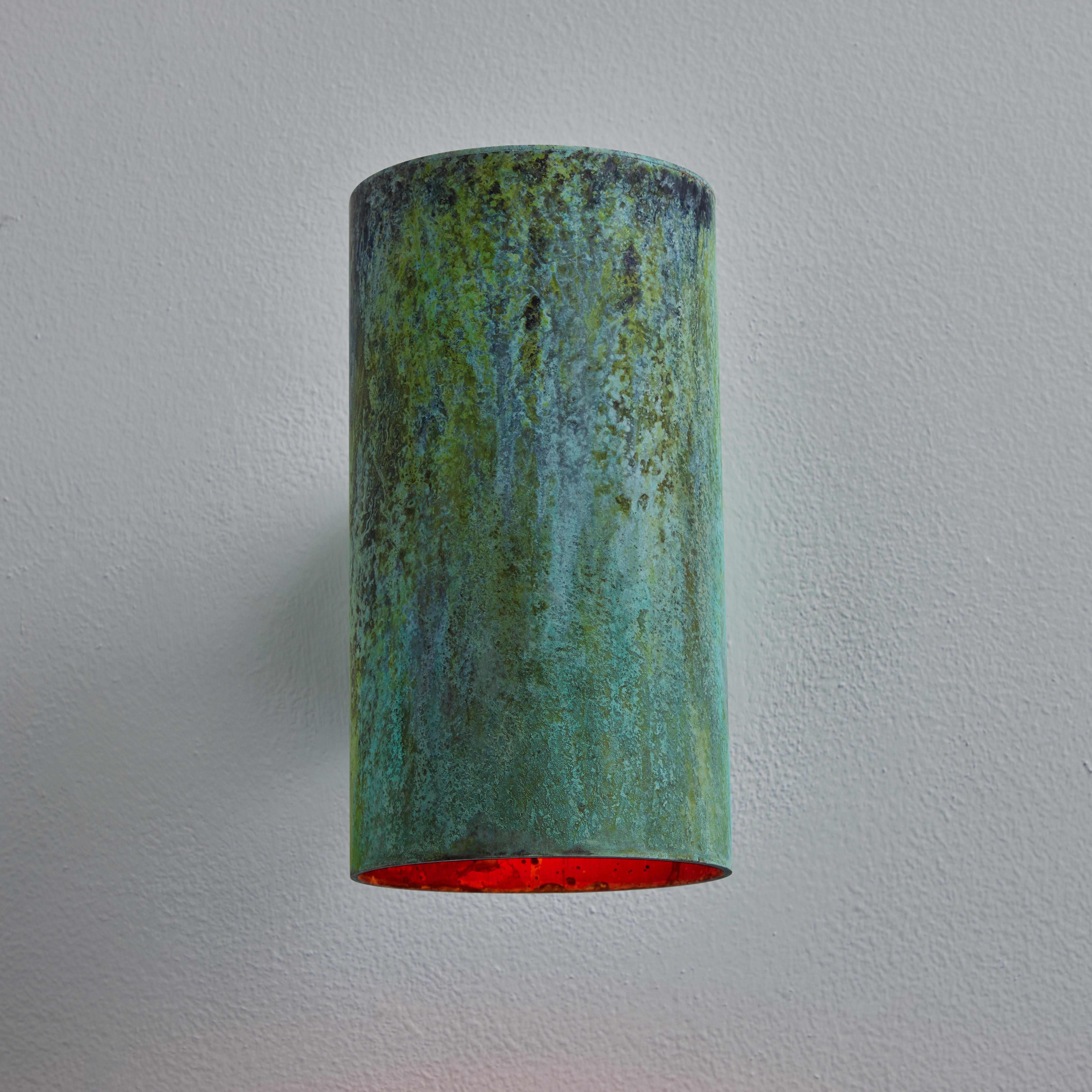 Hans-Agne Jakobsson C627/110 'Rulle' Verdigris Patinated Outdoor Sconce For Sale 5