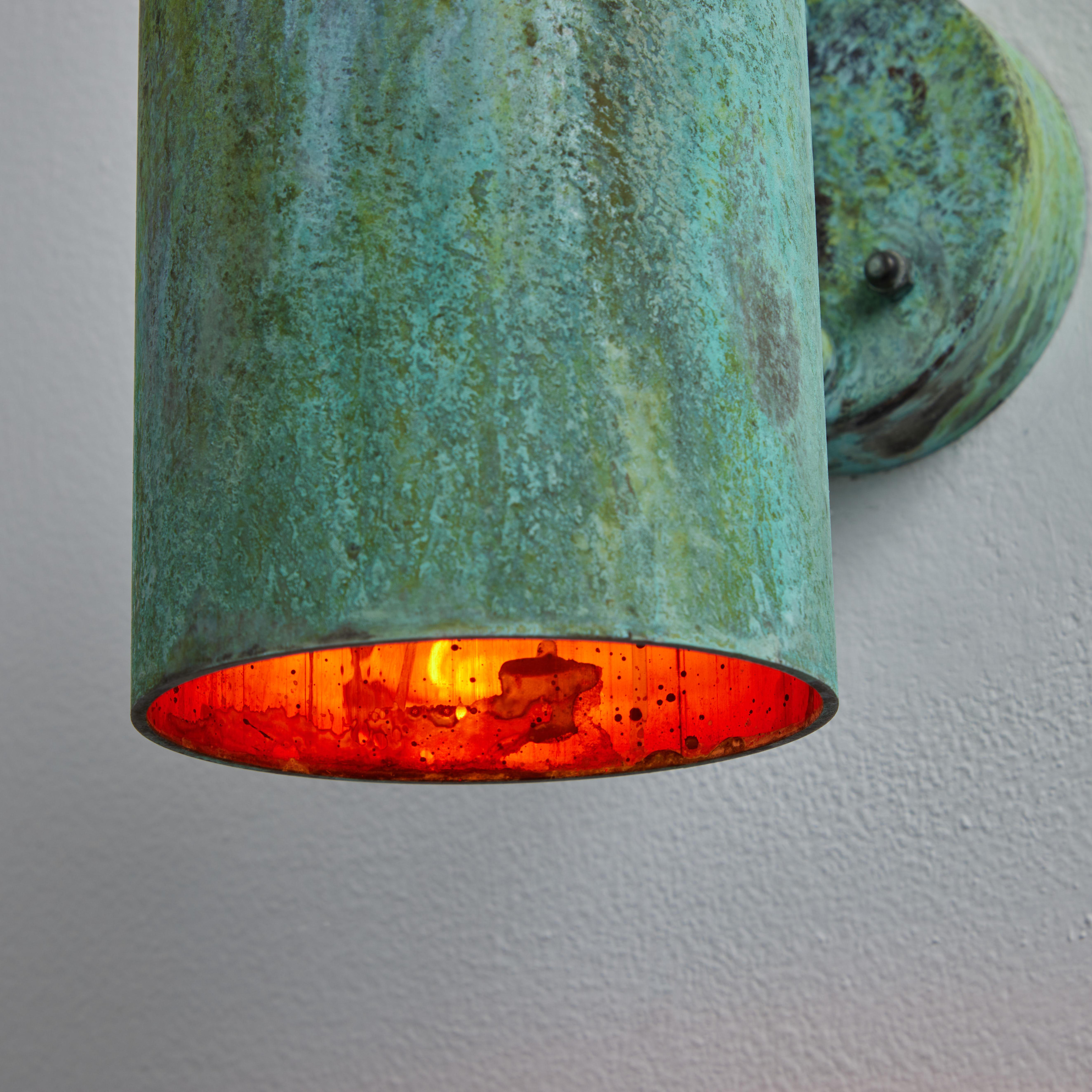 Hans-Agne Jakobsson C627/110 'Rulle' Verdigris Patinated Outdoor Sconce For Sale 6