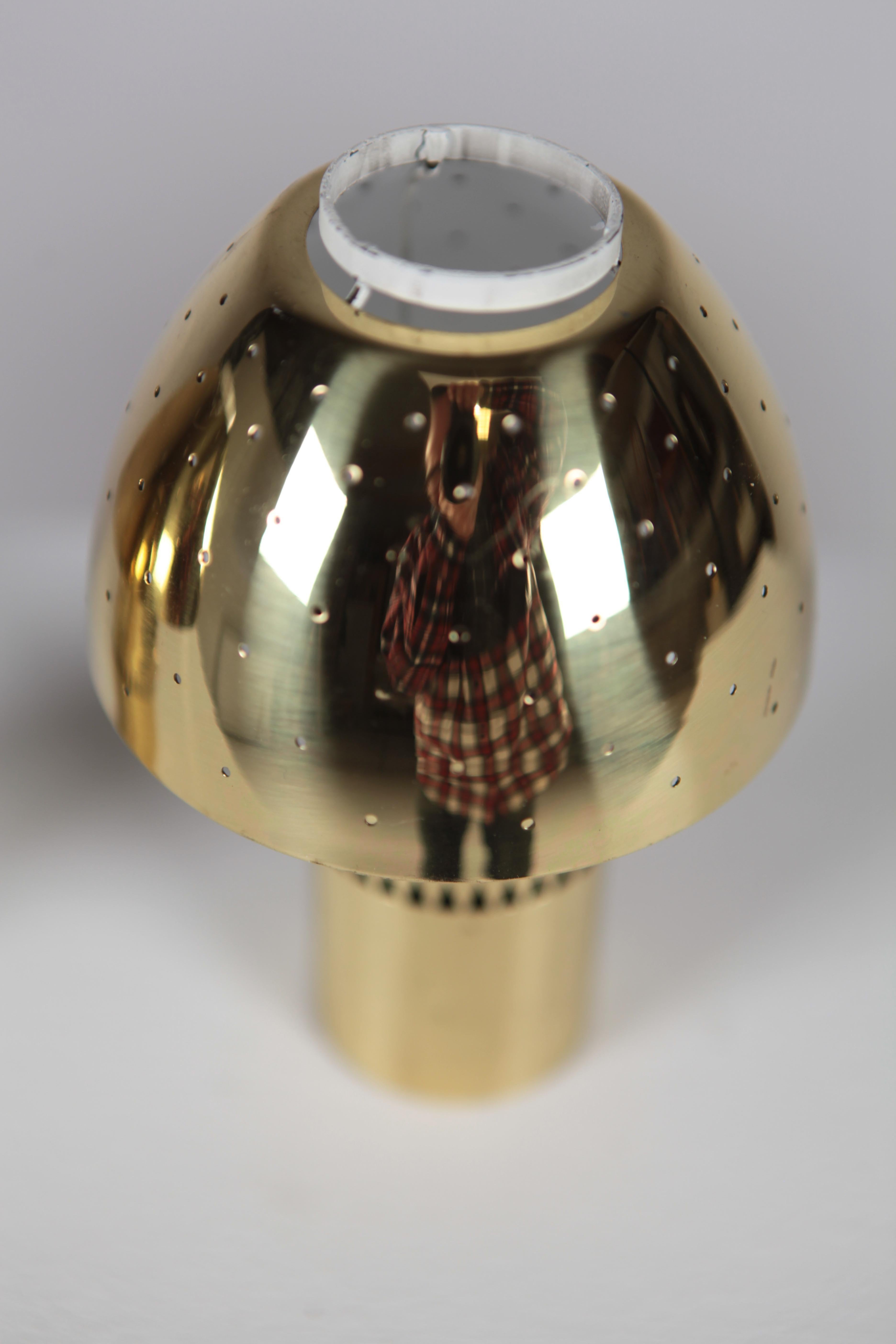 Swedish Hans-Agne Jakobsson, Candle Lights Model 145 in Perforated Brass