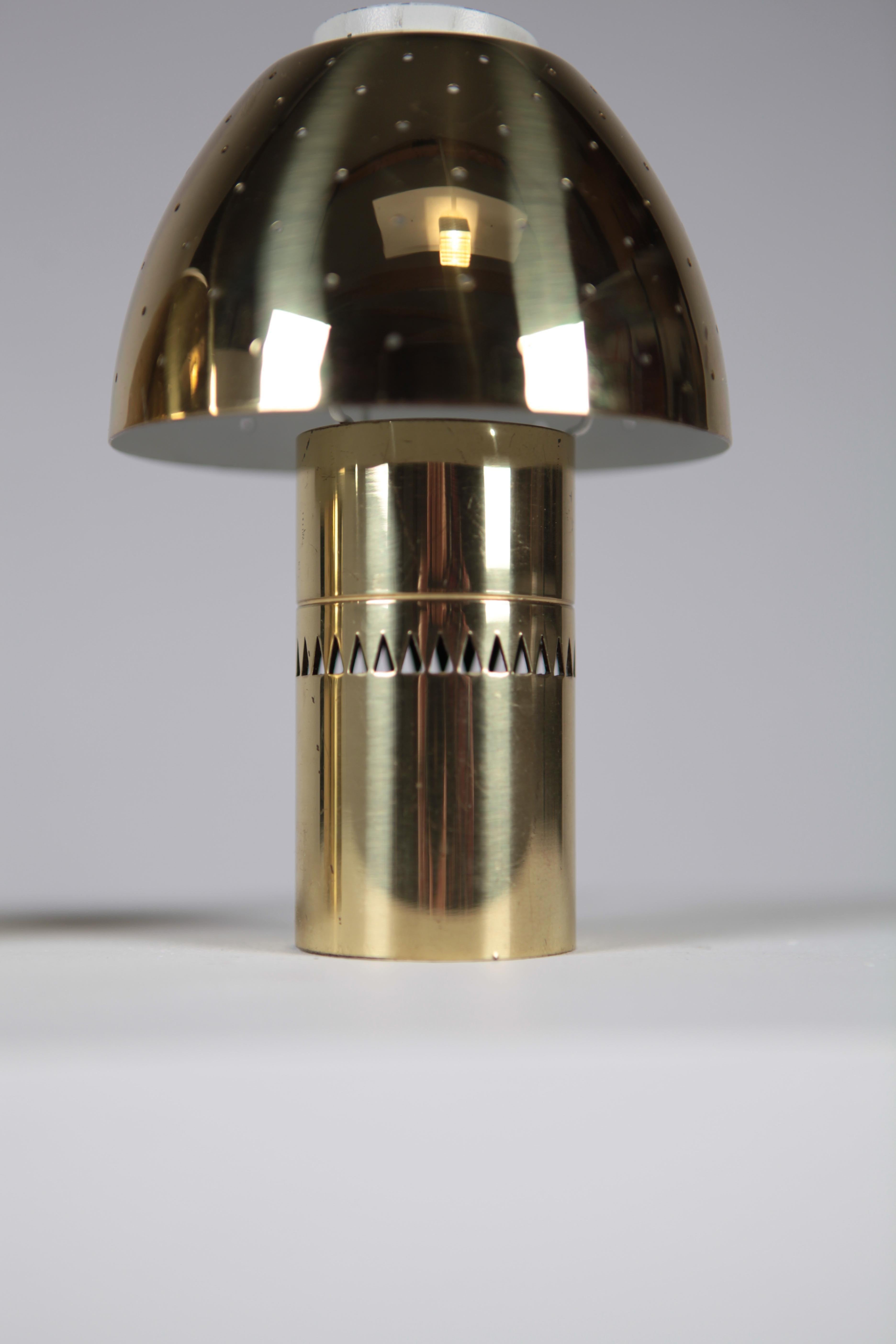 Mid-20th Century Hans-Agne Jakobsson, Candle Lights Model 145 in Perforated Brass