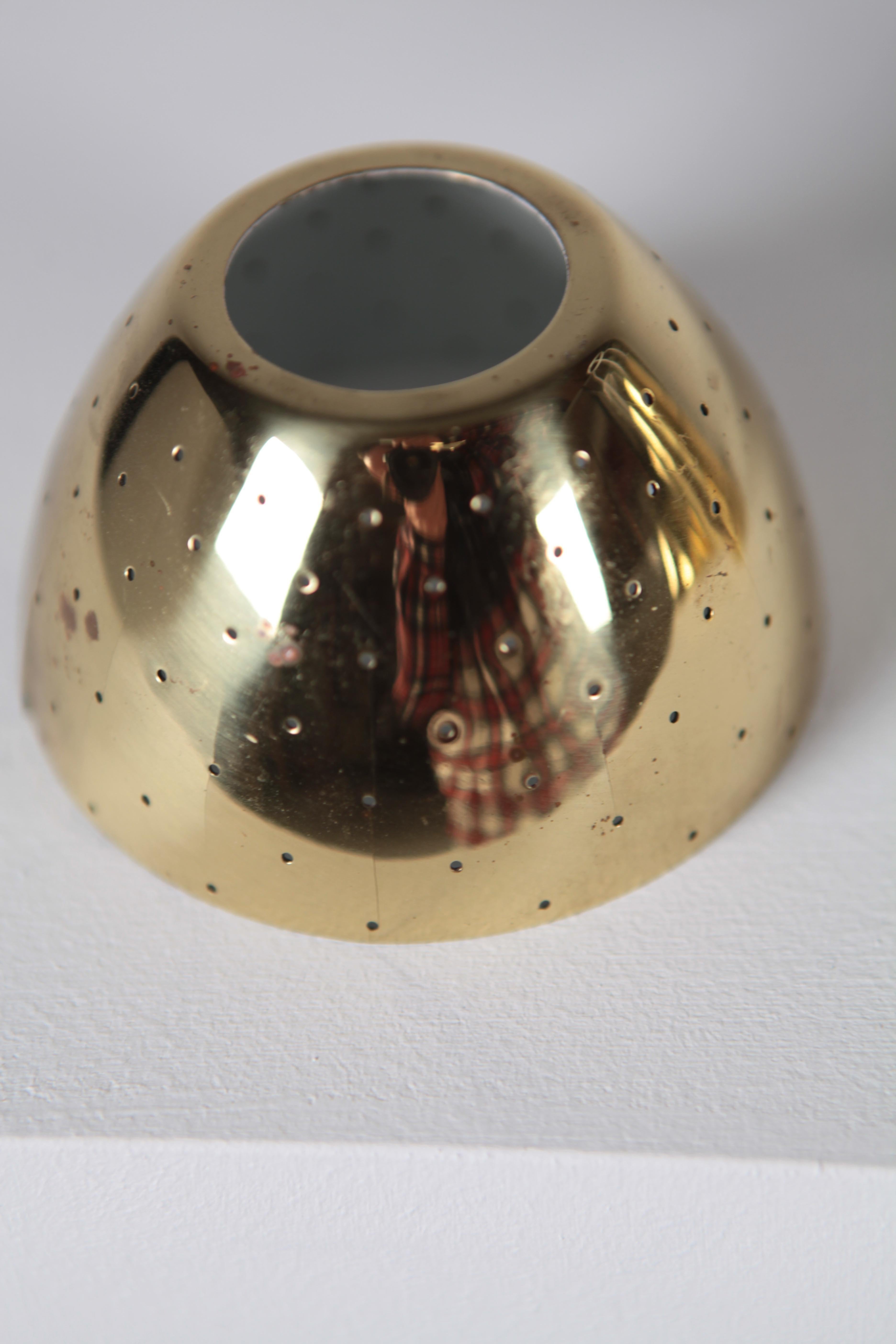 Hans-Agne Jakobsson, Candle Lights Model 145 in Perforated Brass 3