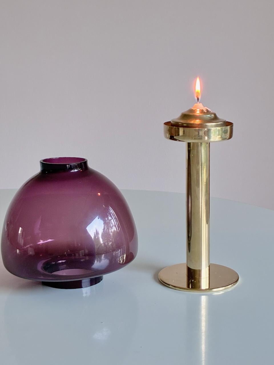 Swedish Hans Agne Jakobsson Candleholder L 102/32 Candlesticks Markaryd Sweden For Sale