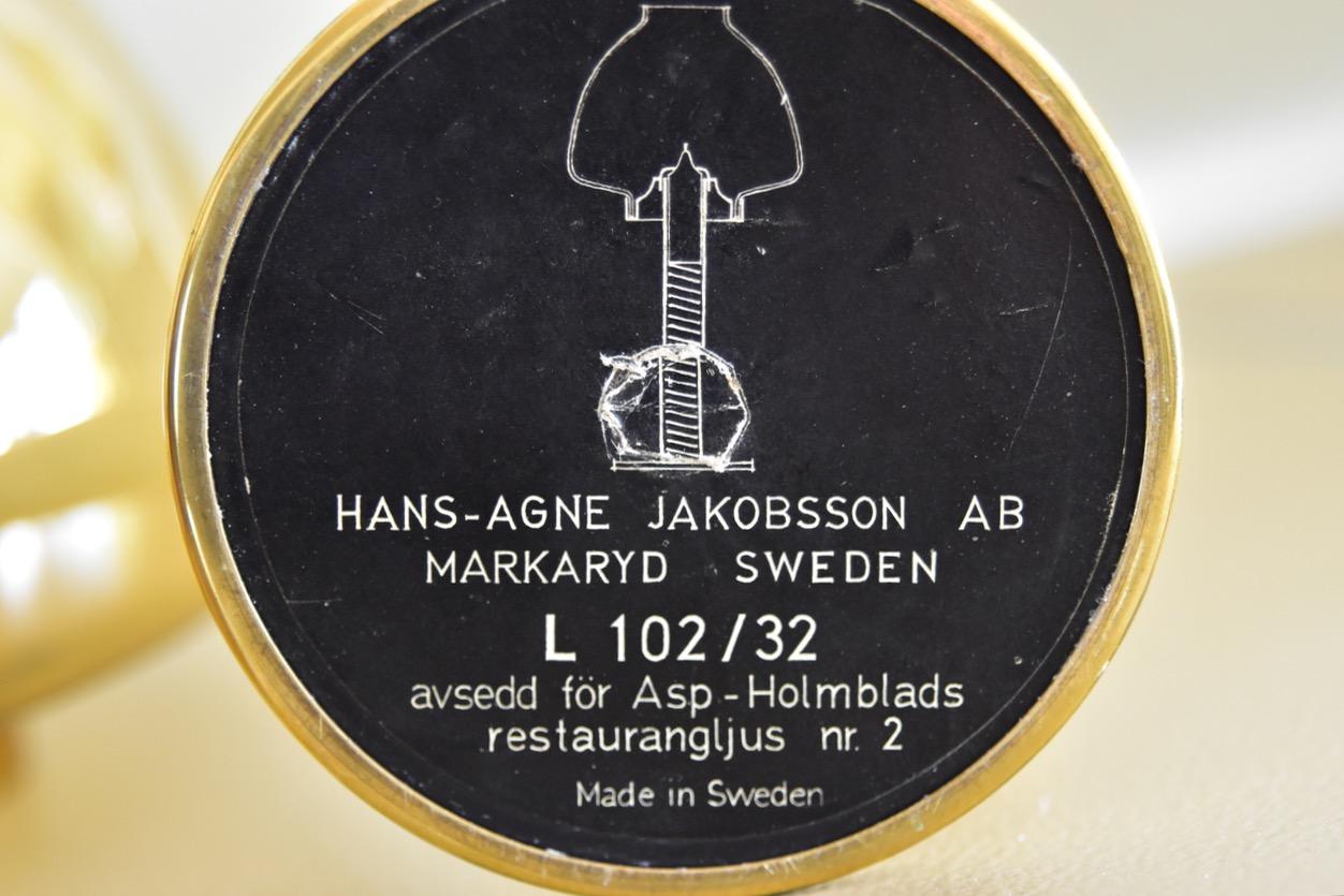 Brass Hans Agne Jakobsson Candleholder L 102/32 Candlesticks Markaryd Sweden