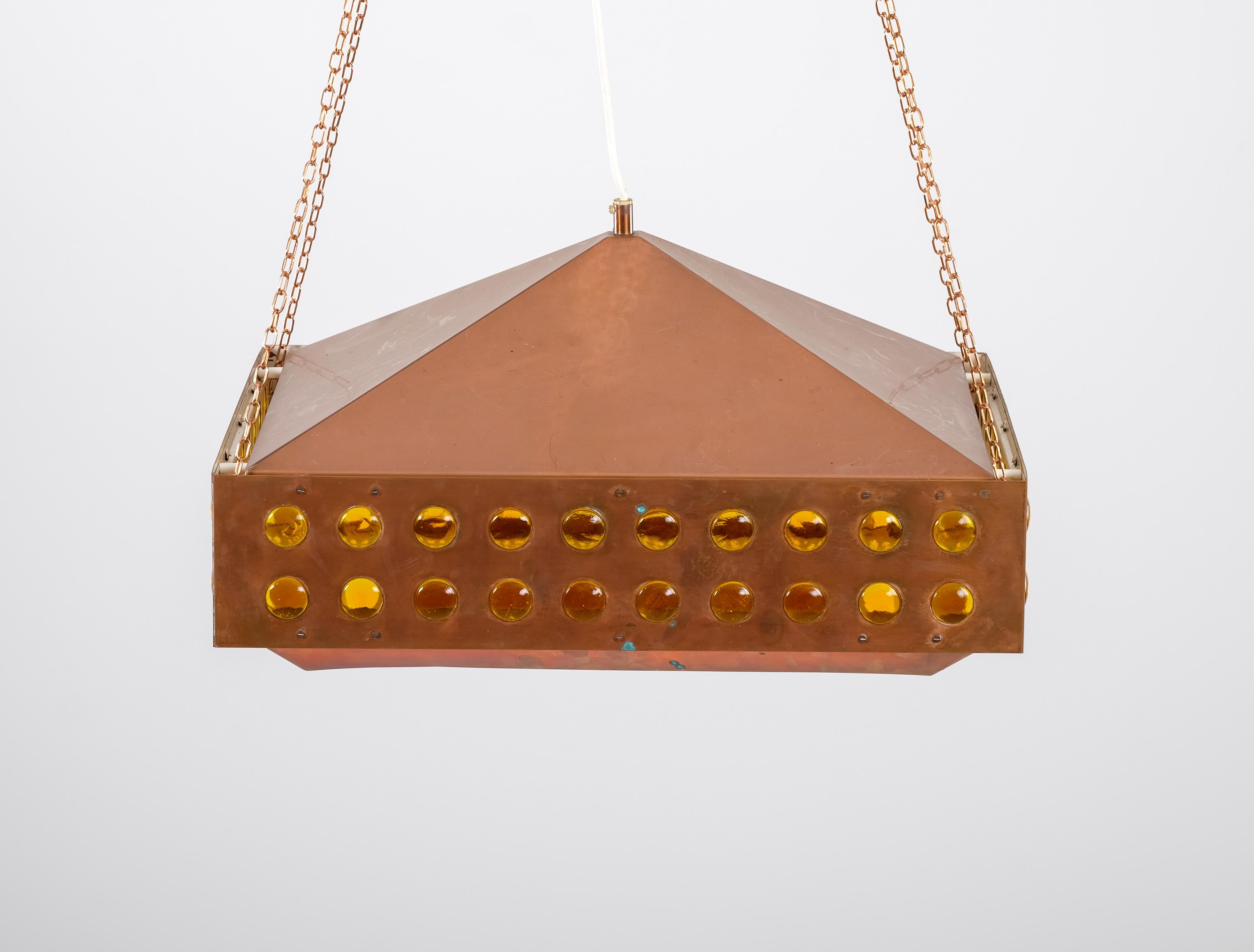 Late 20th Century Hans-Agne Jakobsson Ceiling Lamp, 1970s For Sale