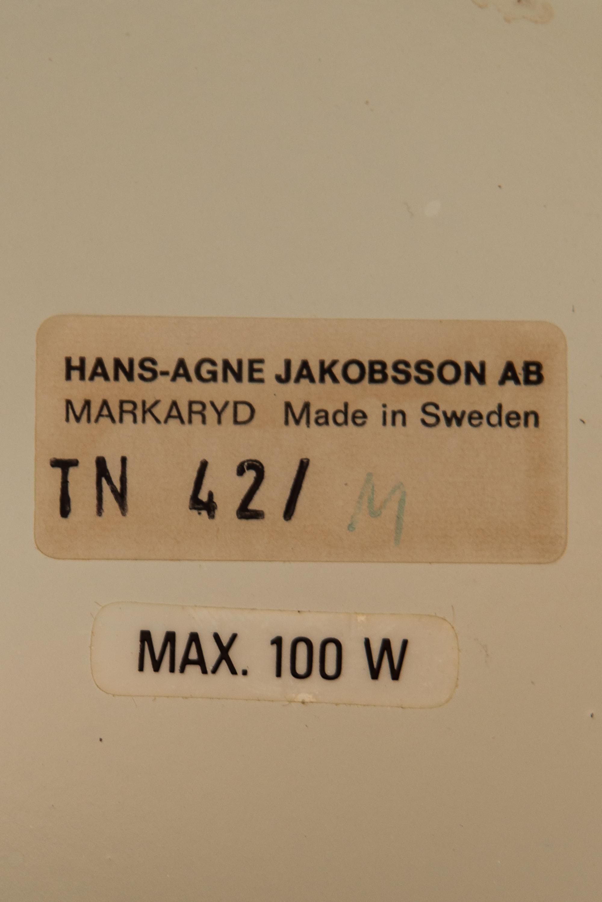 Hans-Agne Jakobsson Deckenleuchte Modell TN 42/M von Hans-Agne Jakobsson AB (Skandinavische Moderne) im Angebot