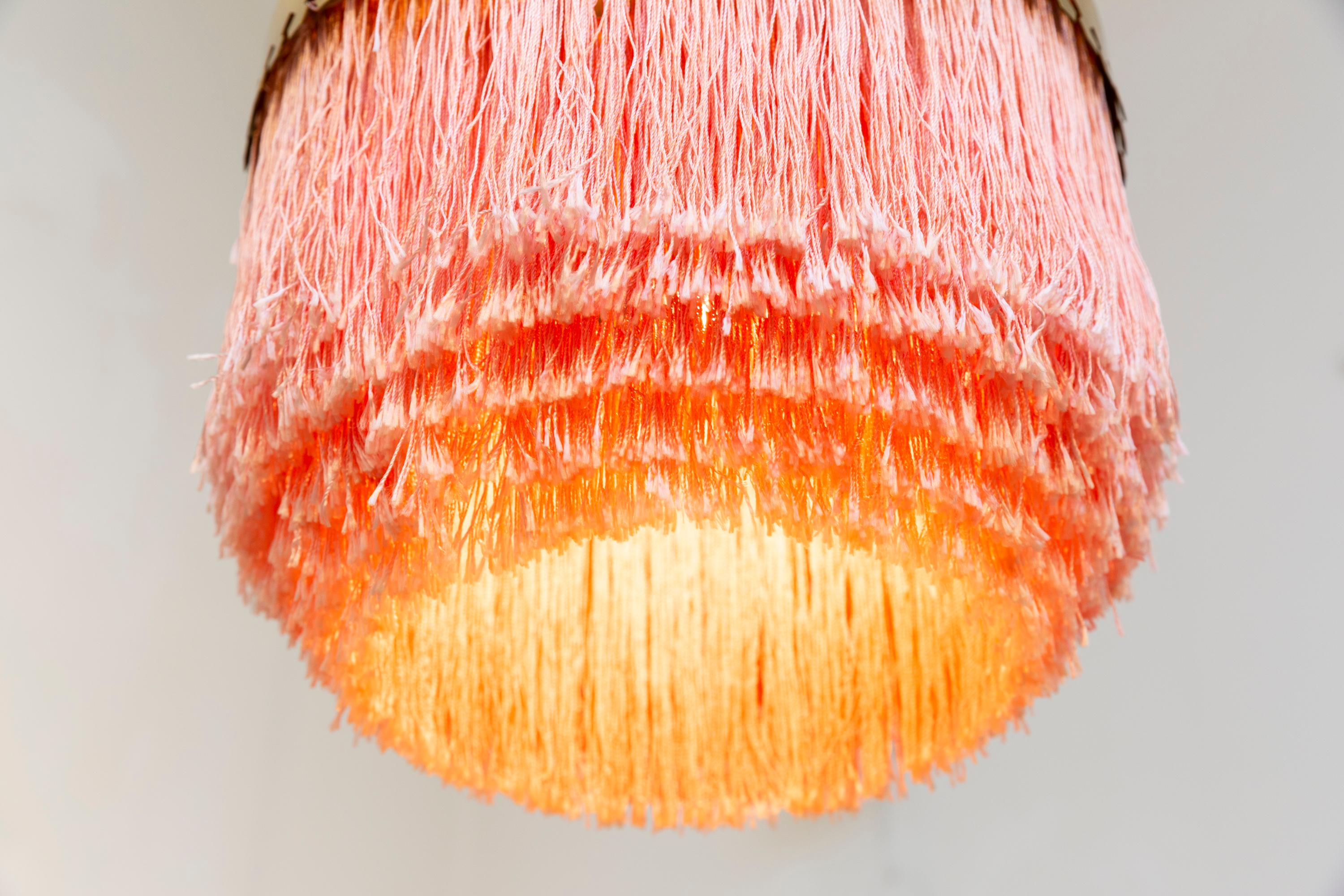 Swedish Hans-Agne Jakobsson Ceiling Lamp Pink T-601/M For Sale
