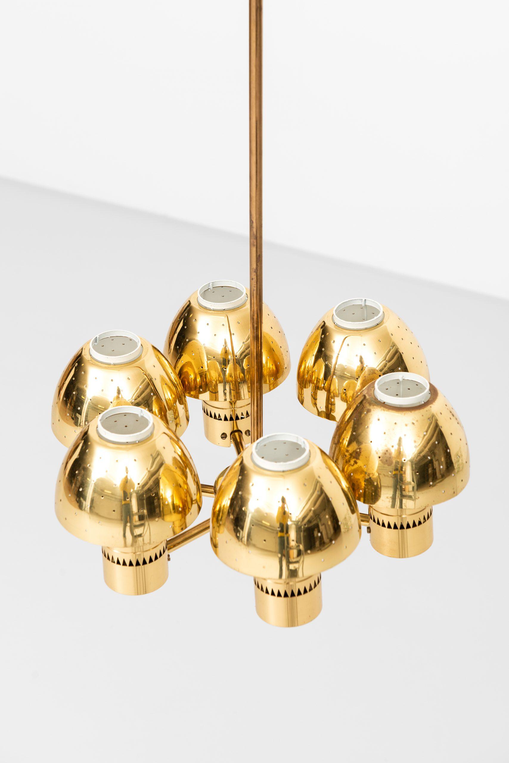 Rare ceiling lamp designed by Hans-Agne Jakobsson. Produced by Hans-Agne Jakobsson AB in Markaryd, Sweden.