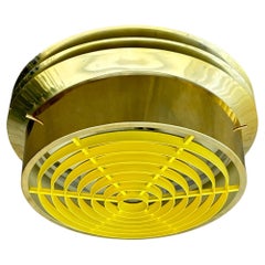 Hans-Agne Jakobsson ceiling lamp T559/40, flush mount, brass, Sweden, 1960s