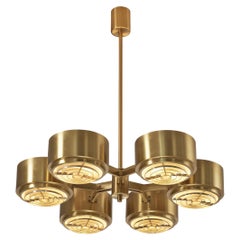 Hans-Agne Jakobsson Ceiling Light in Brass 