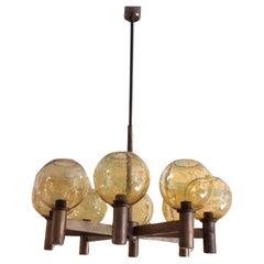 Hans-Agne Jakobsson, lustre en laiton et verre, Scandinavian Modernity