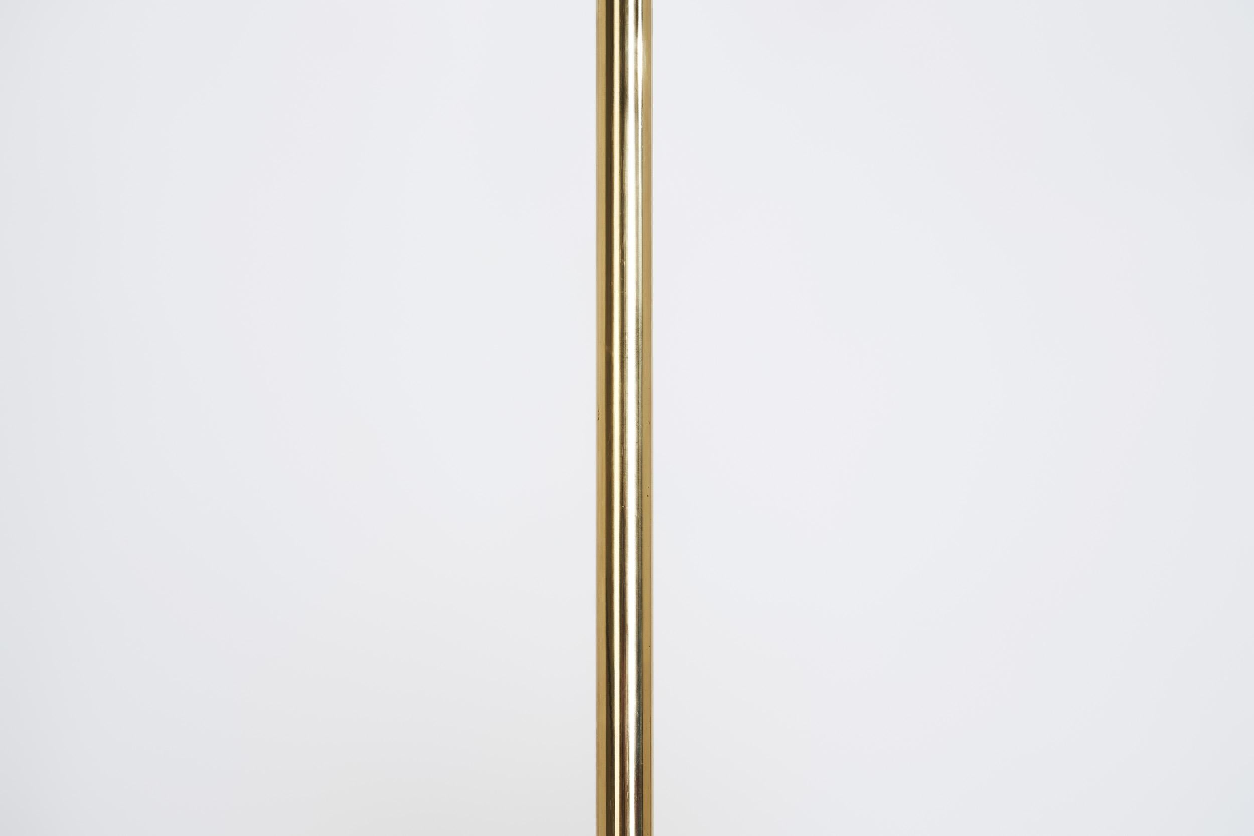 Hans-Agne Jakobsson Chandelier Model T-837/7 in Brass and Glass, Sweden 1960s For Sale 3