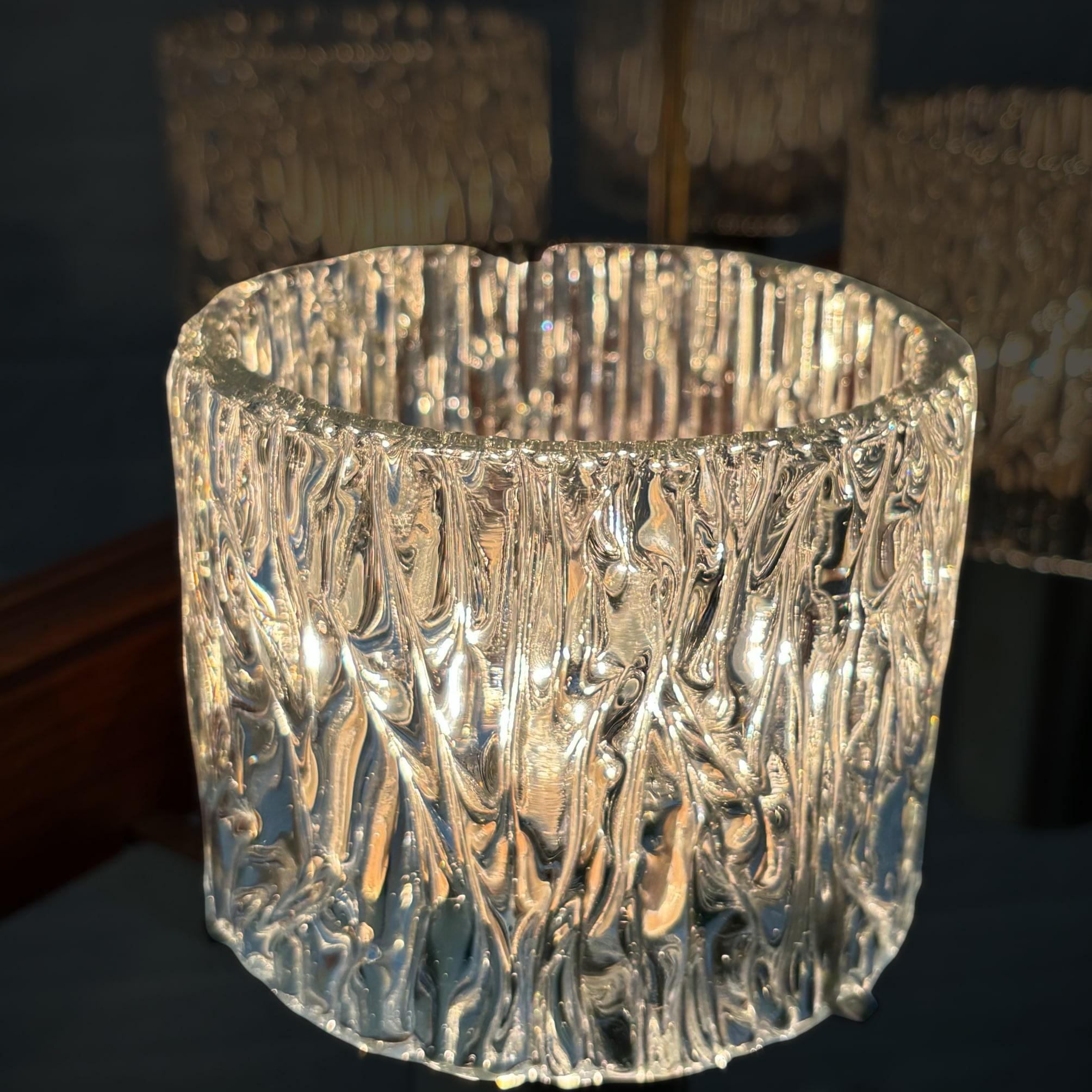 Lustre Hans-Agne Jakobsson, Modernité scandinave, teck et verre, Suède, années 1950 en vente 9