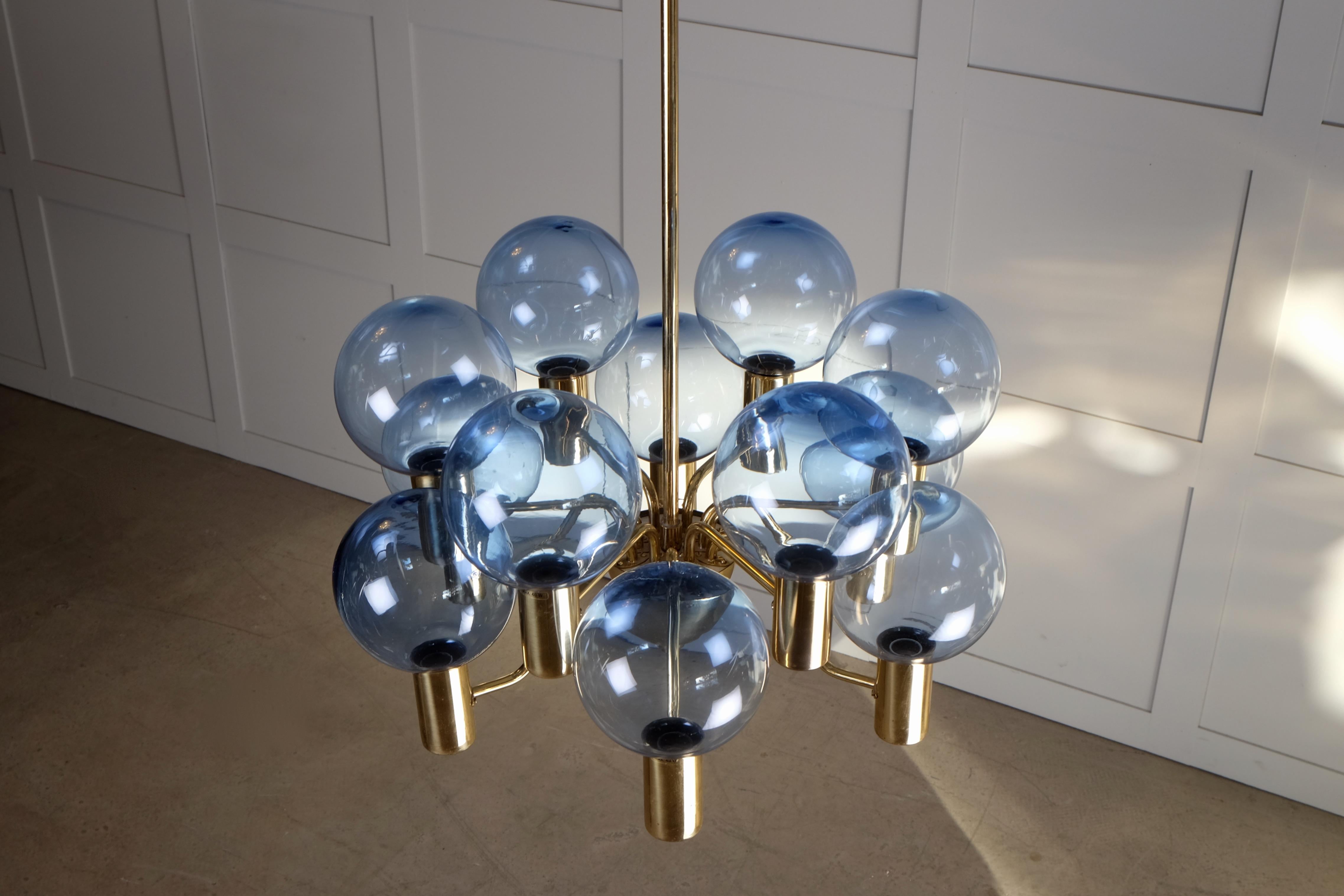 Scandinavian Modern Hans-Agne Jakobsson Chandelier T372/12 Patricia, 1960s