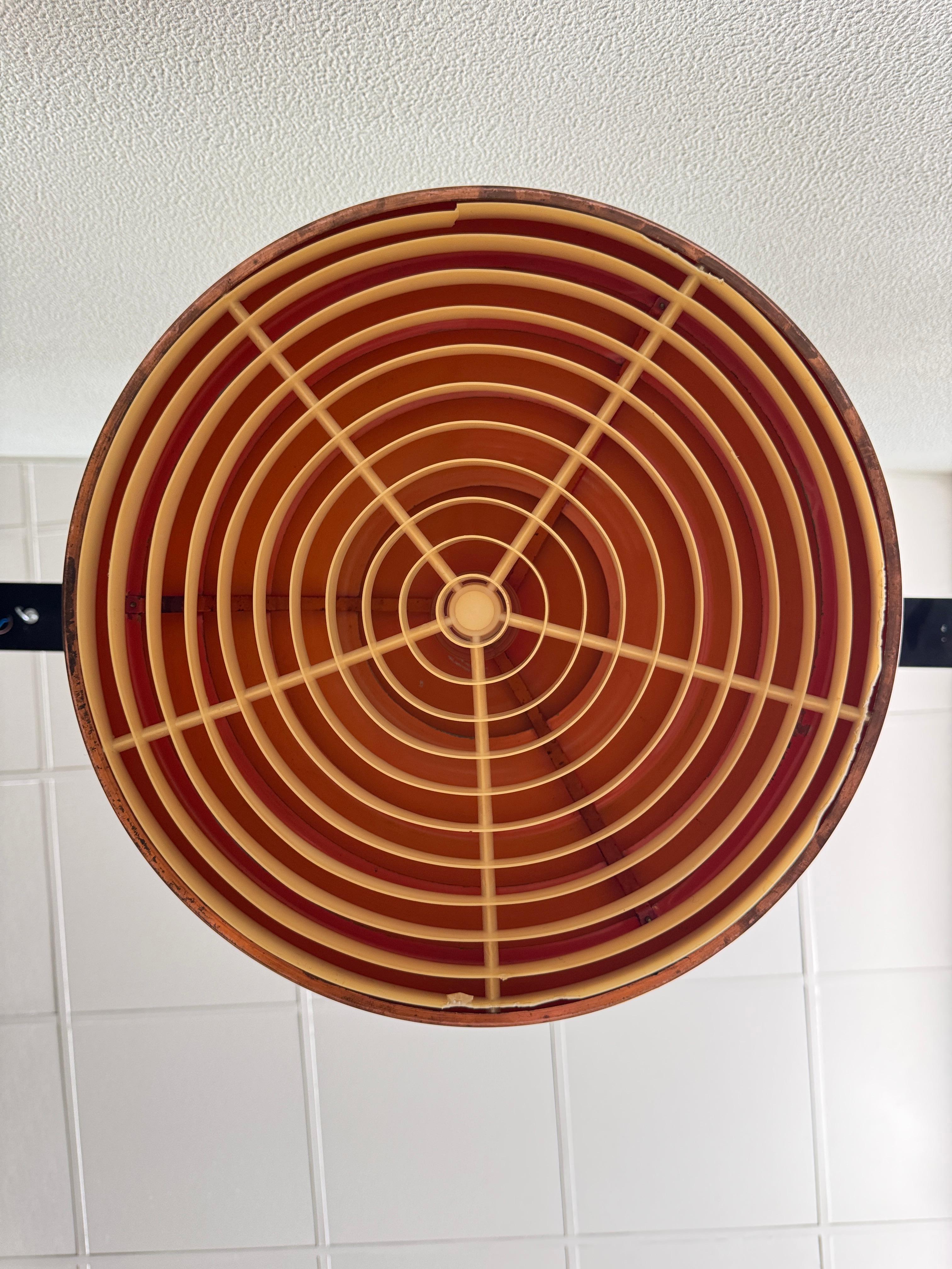 Hans-Agne Jakobsson Copper Pendant Lamp Model T325/450 Markaryd Sweden 1960s For Sale 6