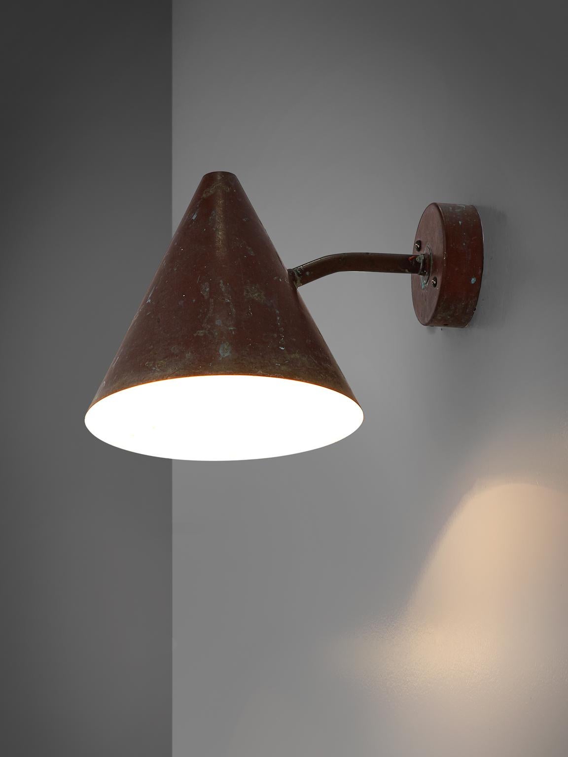 Scandinavian Modern Hans-Agne Jakobsson Copper Wall Light