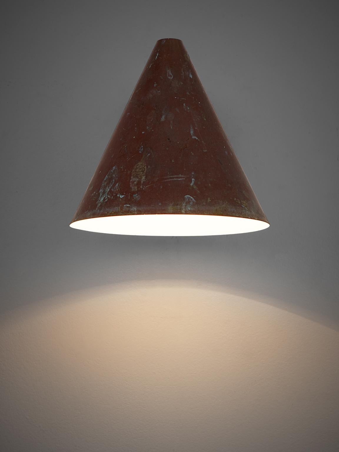 Danish Hans-Agne Jakobsson Copper Wall Light