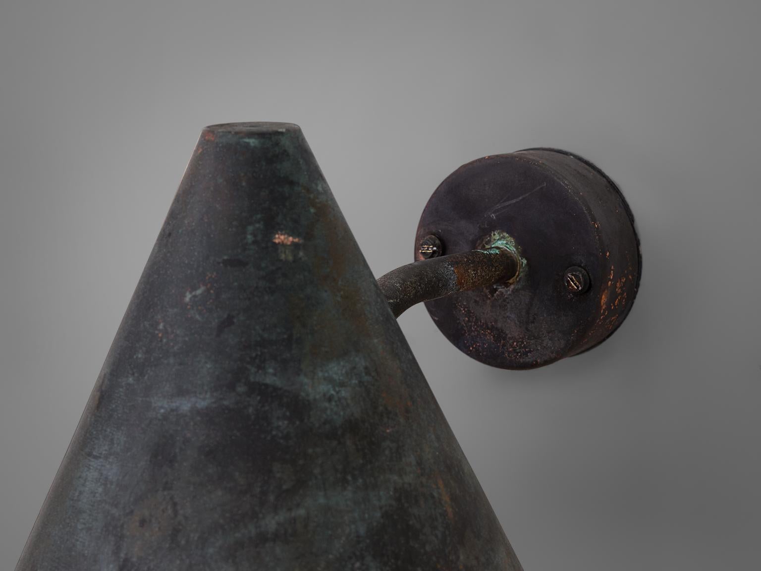Mid-20th Century Hans-Agne Jakobsson Copper Wall Lights