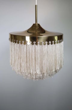 Hans-Agne Jakobsson Cream Silk Fringe Pendant Model T601
