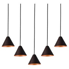 Hans-Agne Jakobsson Dark Brown Patinated 'Mini-Tratten' Pendant