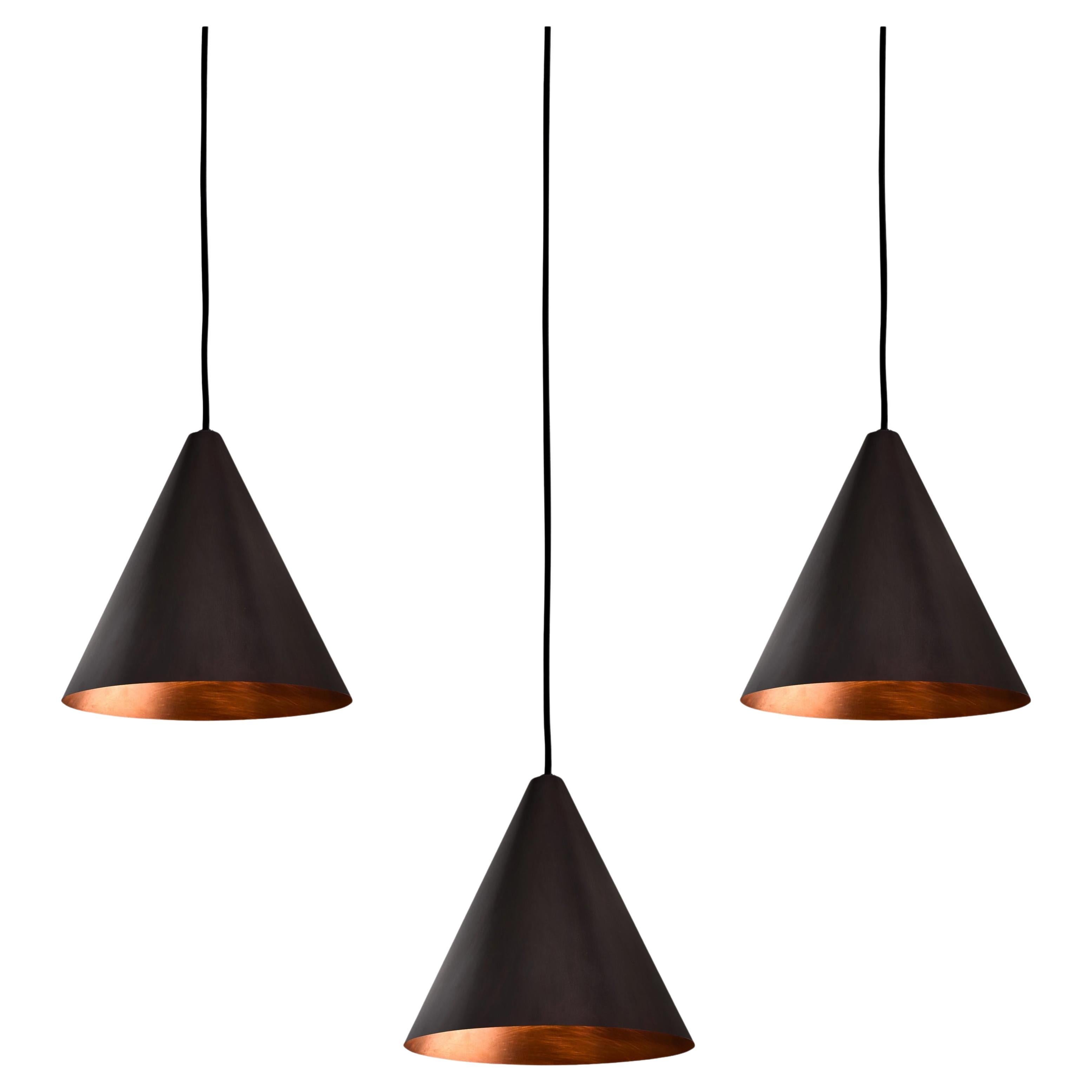 Hans-Agne Jakobsson Dark Brown Patinated 'Tratten' Outdoor Pendant
