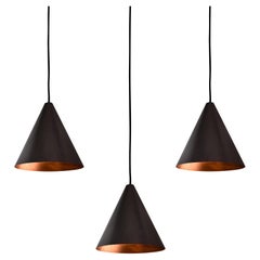 Hans-Agne Jakobsson Dark Brown Patinated 'Tratten' Pendant