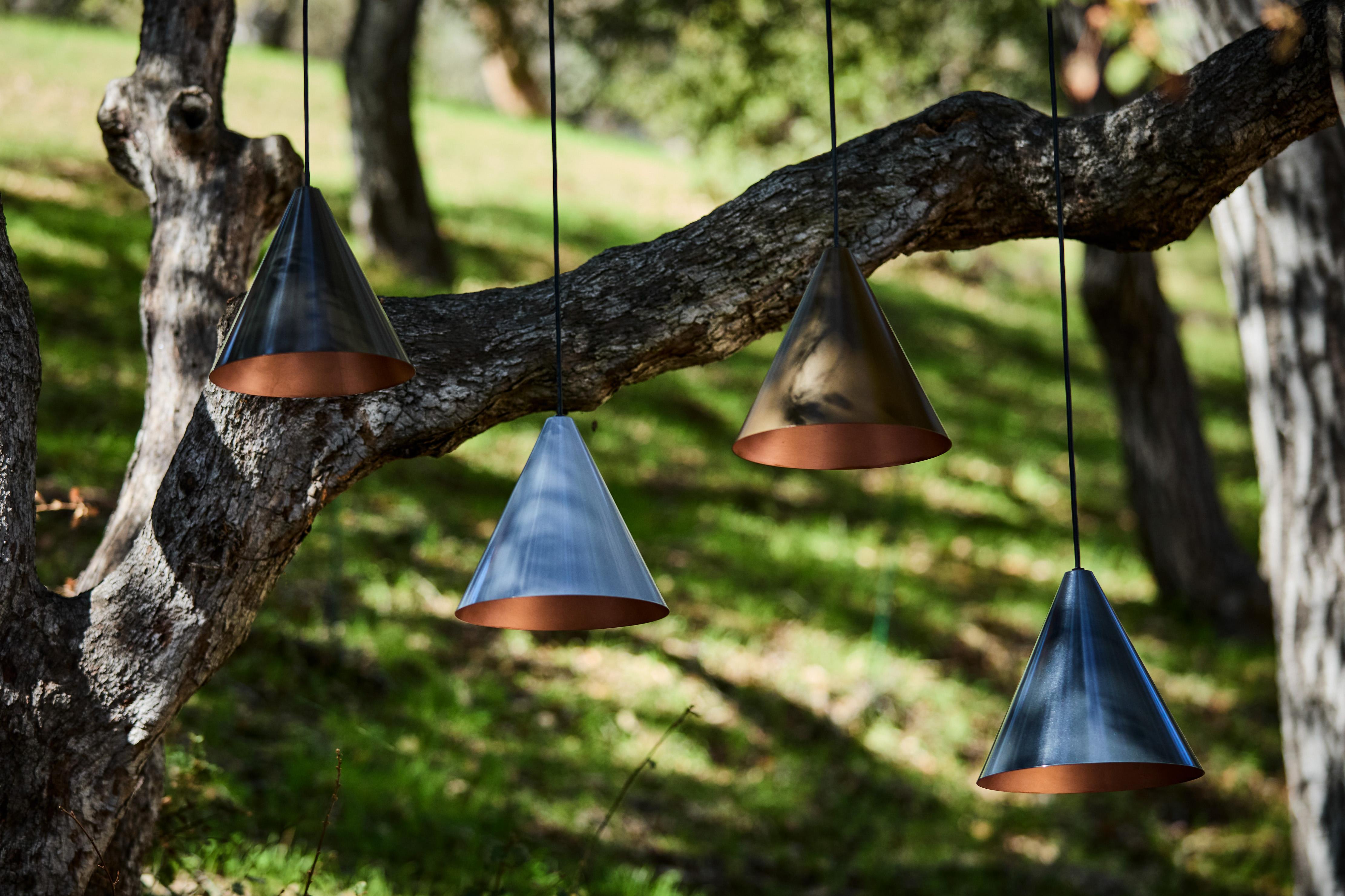 Hans-Agne Jakobsson Darkly Patinated 'Tratten' Outdoor Pendant For Sale 11
