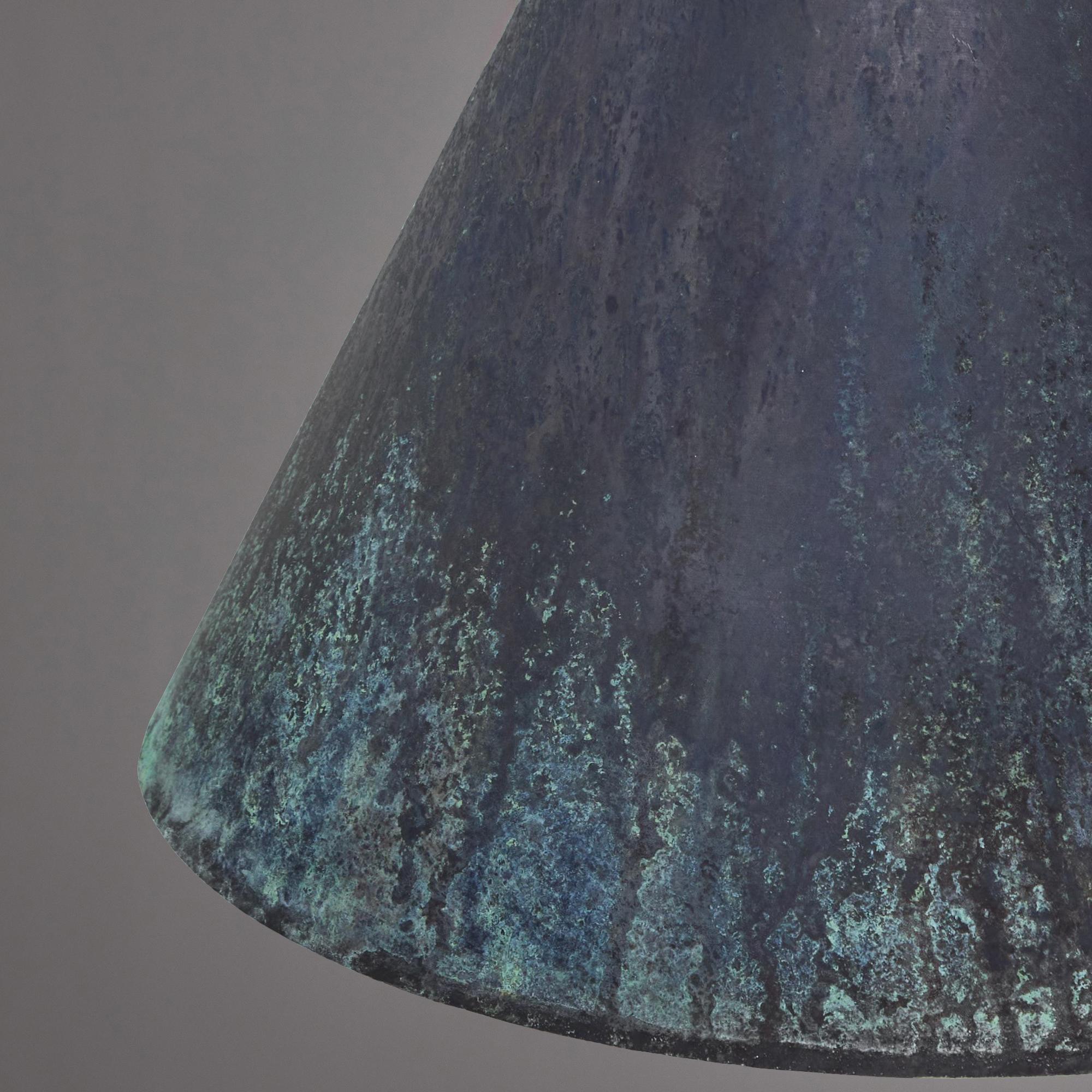 Hans-Agne Jakobsson Darkly Patinated 'Tratten' Outdoor Pendant In New Condition For Sale In Glendale, CA