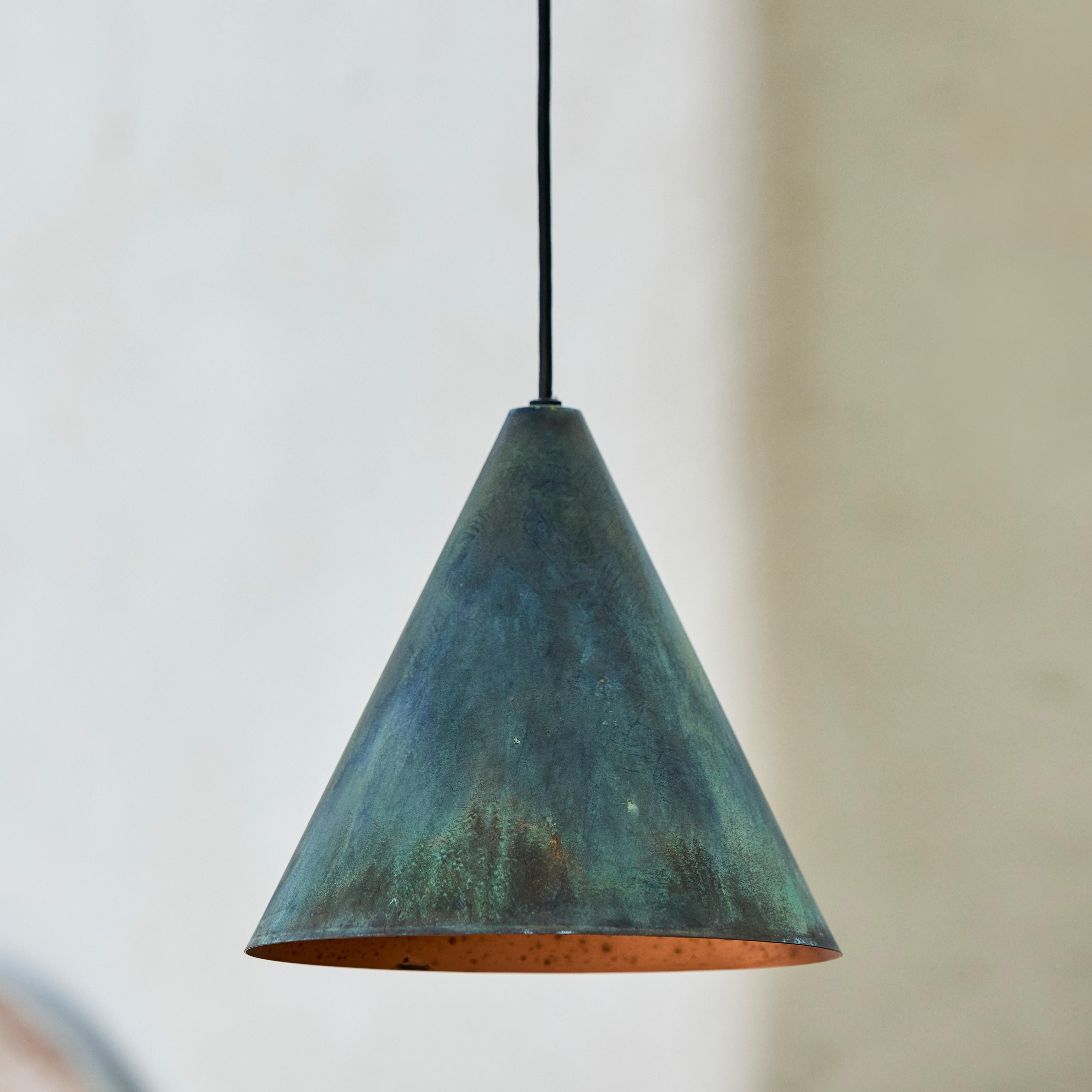Hans-Agne Jakobsson Darkly Patinated 'Tratten' Outdoor Pendant For Sale 2