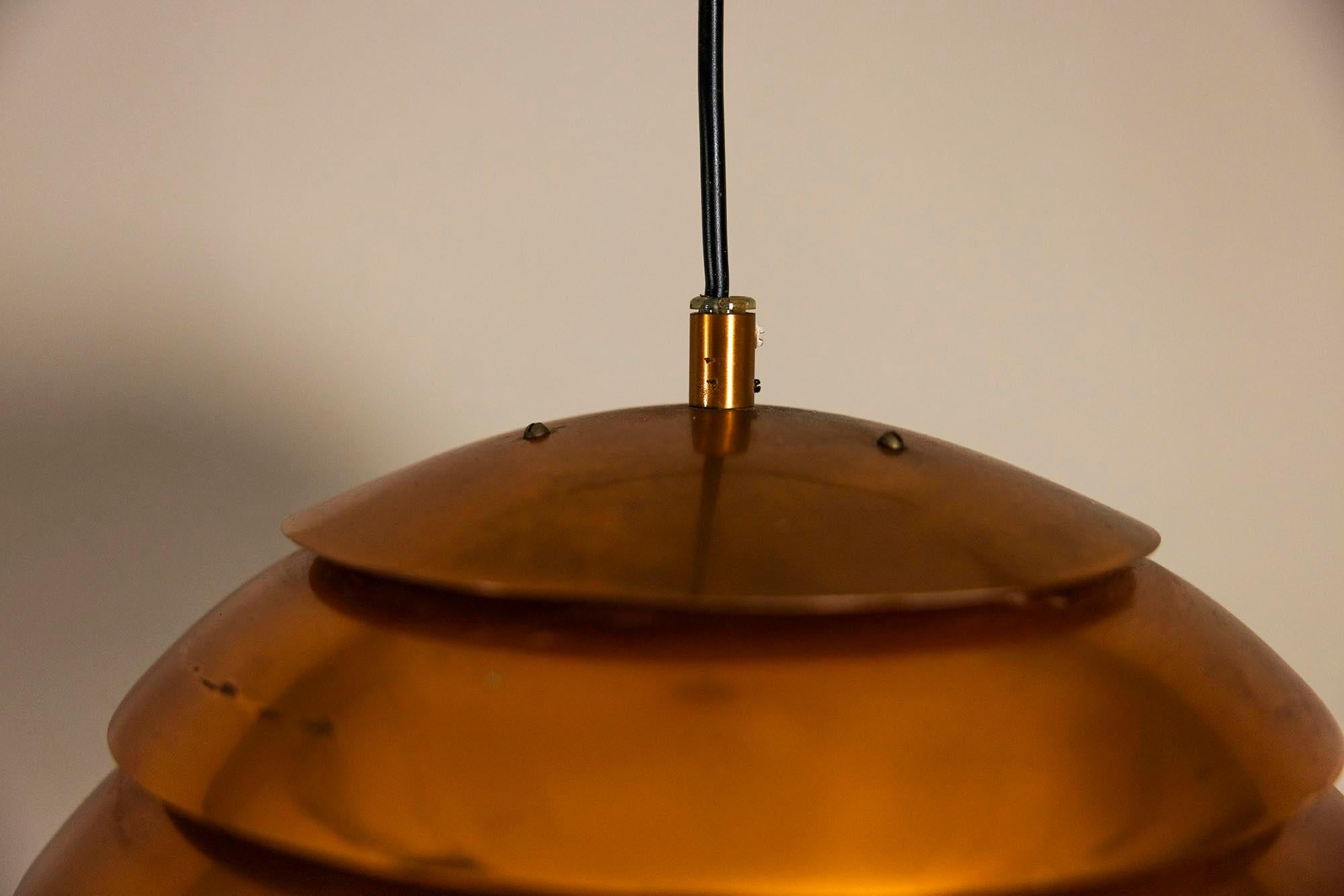 Lámpara de cúpula Hans-Agne Jakobsson para Markaryd, Dinamarca Años 60 en venta 6