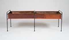 Hans-Agne Jakobsson double section flower table in copper, 1960s