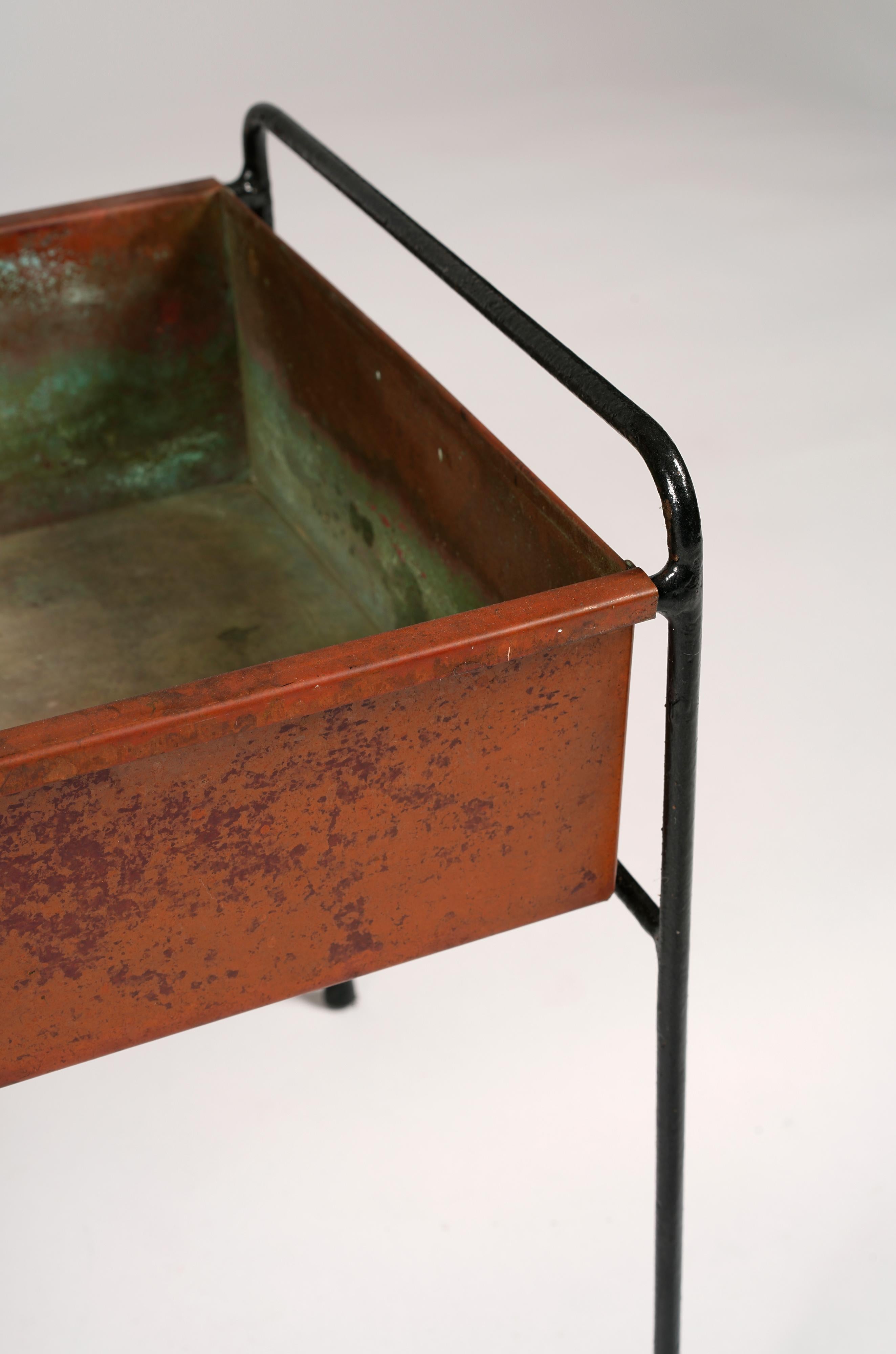 Milieu du XXe siècle Table à fleurs à double section en cuivre Hans-Agne Jakobsson, années 1960 en vente