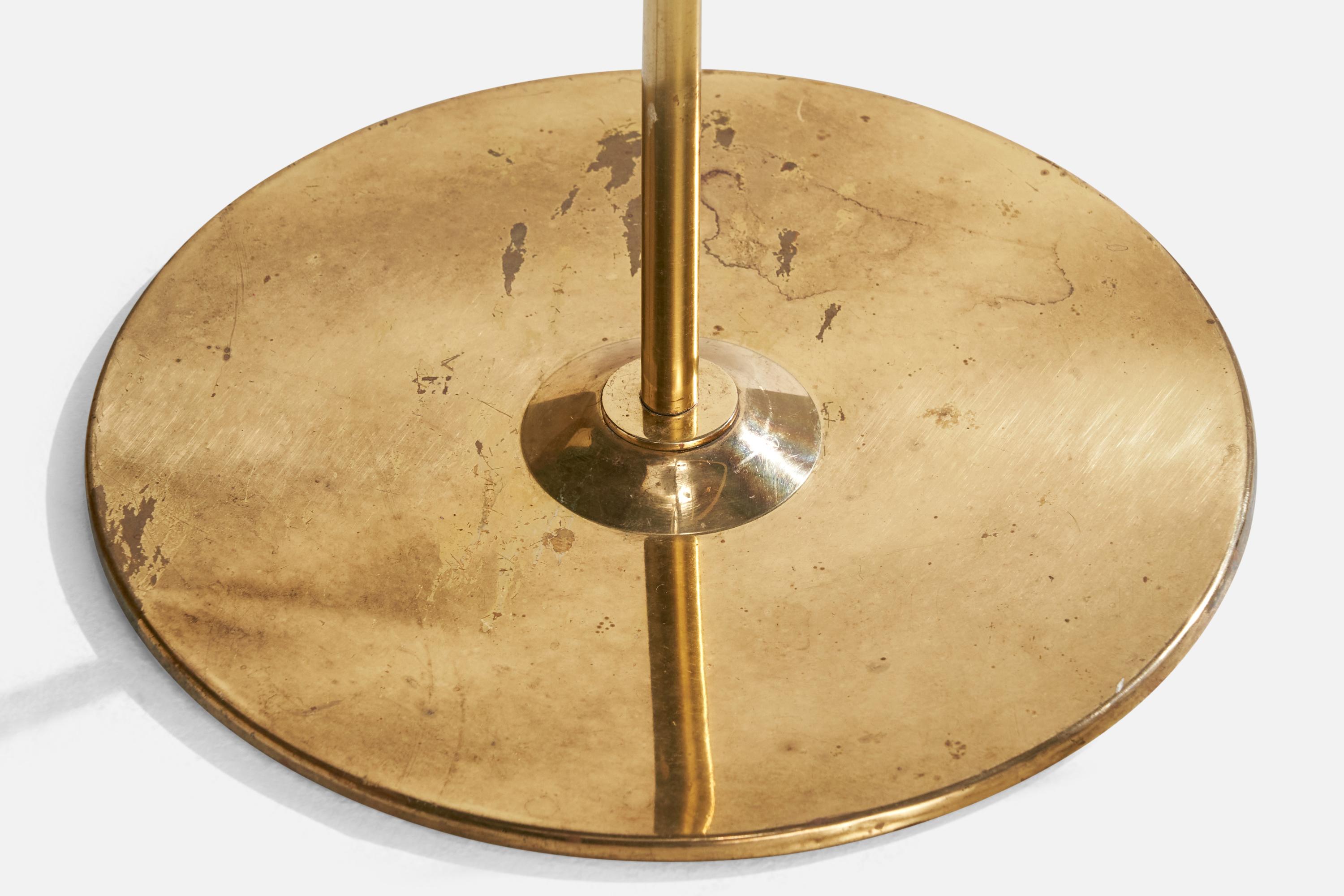 Lampadaire Hans-Agne Jakobsson, laiton, pin, Suède, 1970 en vente 2