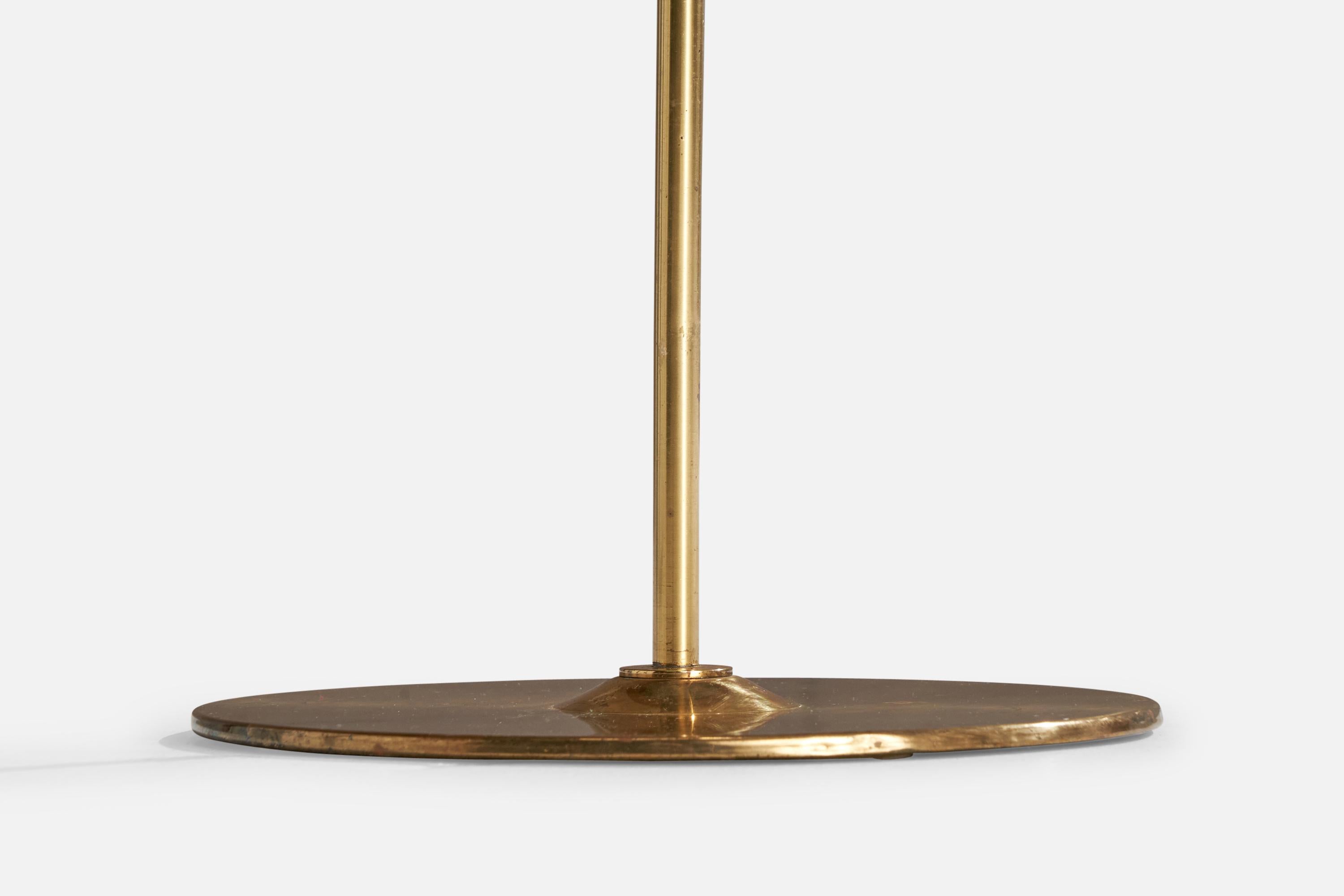 Lampadaire Hans-Agne Jakobsson, laiton, pin, Suède, 1970 en vente 3