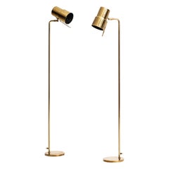 Hans-Agne Jakobsson Floor Lamps Model G-154 in Brass