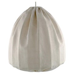 Hans Agne Jakobsson for a / B Markaryd, Ceiling Lamp in Cream-Colored Fabric