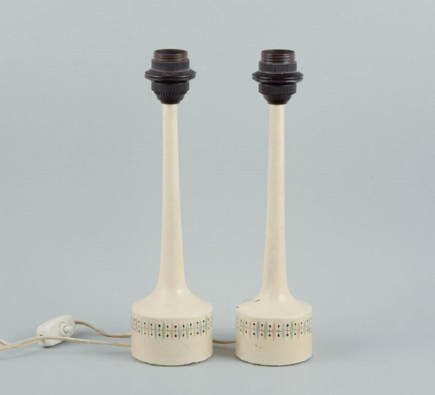 Scandinavian Modern Hans Agne Jakobsson for Markaryd, a Pair of Retro Wooden Table Lamps For Sale