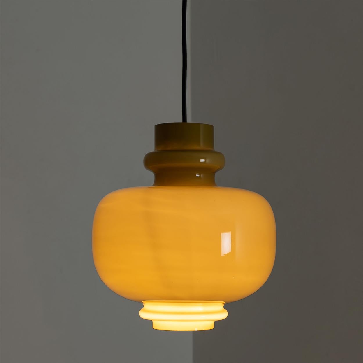 20th Century Hans-Agne Jakobsson for Staff Braun Glass Pendant Lights, 1960