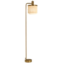 Hans-Agne Jakobsson 'Fringe' 'G-109 Floor lamp in Brass and Silk