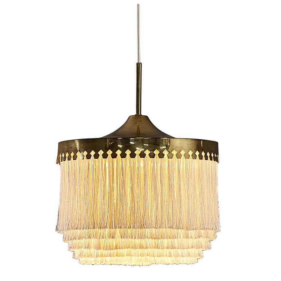 Hans-Agne Jakobsson 
Fringe
 Pendant in Silk and Brass
